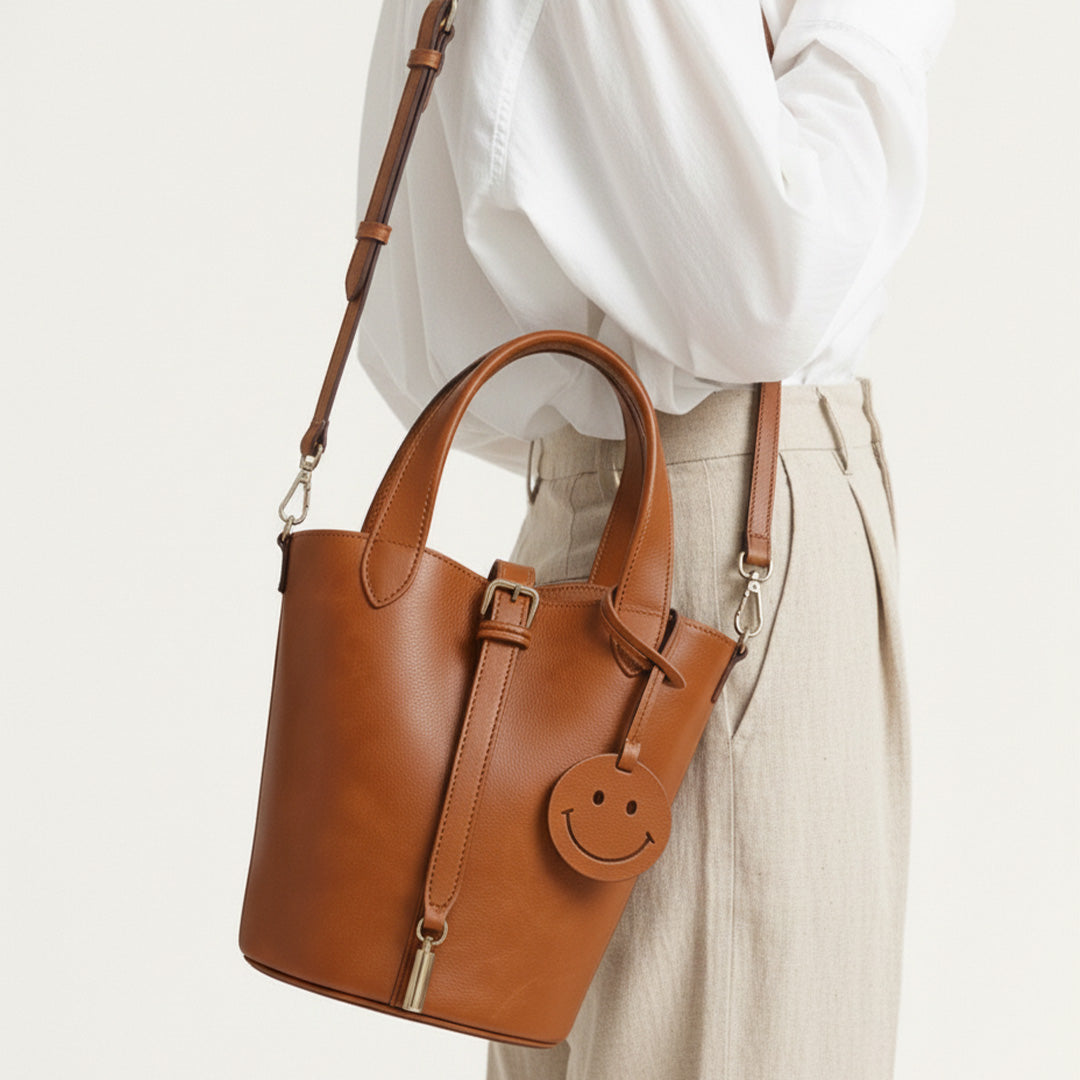Leather Smile Bag