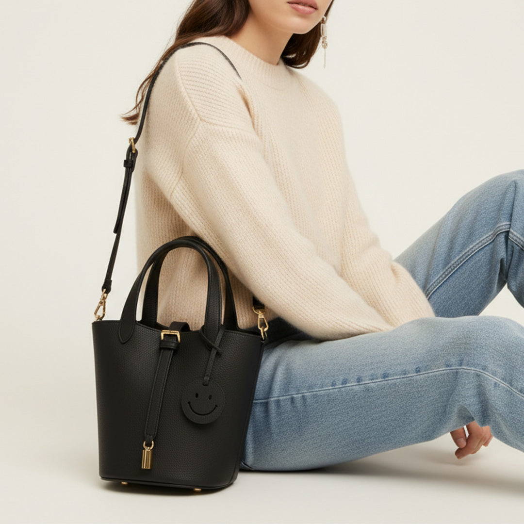 Leather Smile Bag
