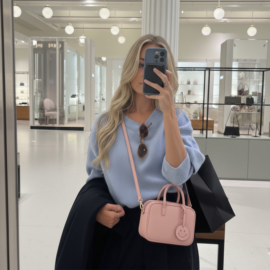 Leather Smile Crossbody