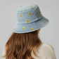 Denim Smile Bucket Hat