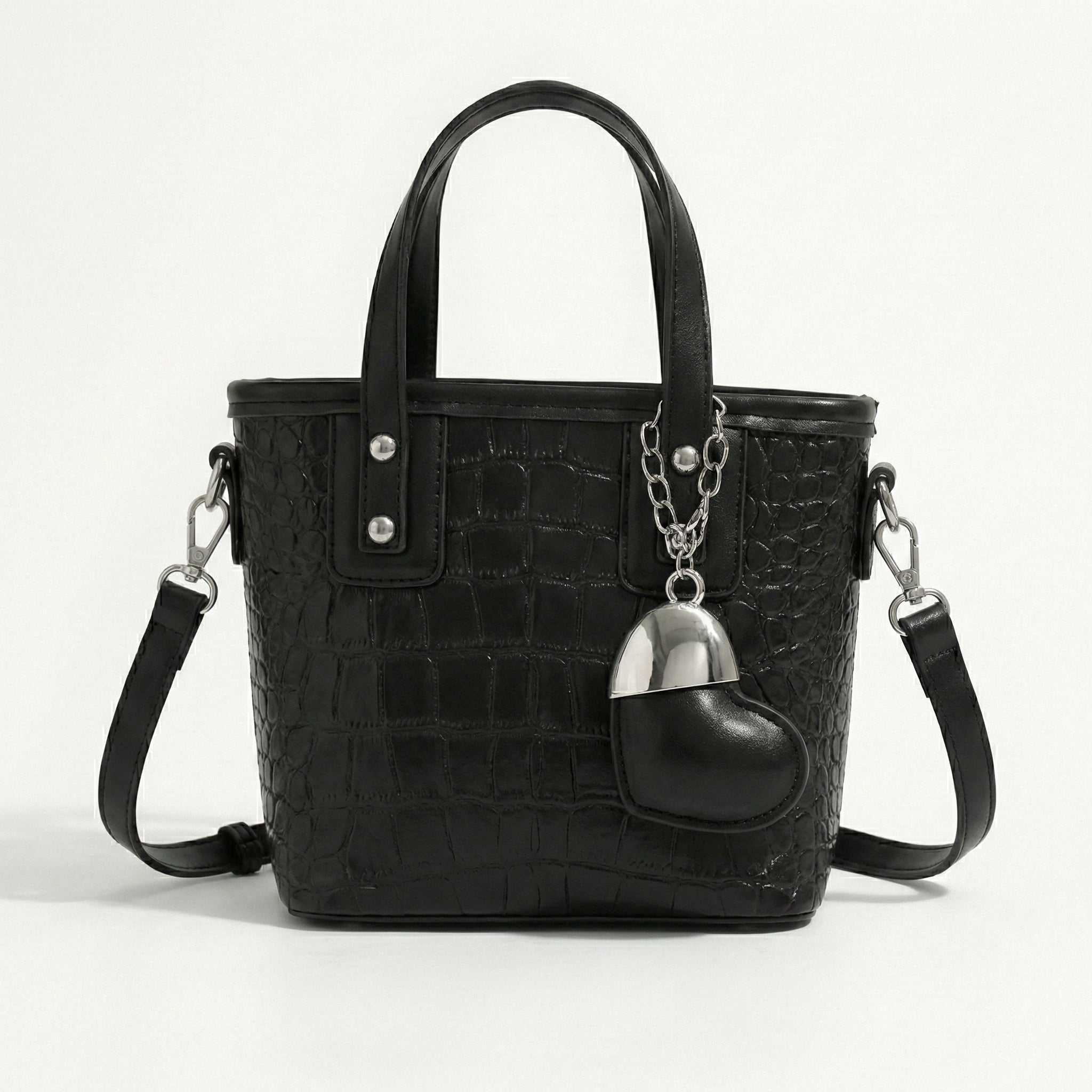Croco Heart Bag
