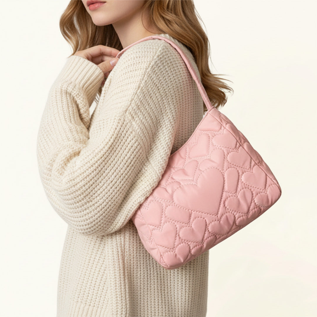 Quilted Heart Handbag