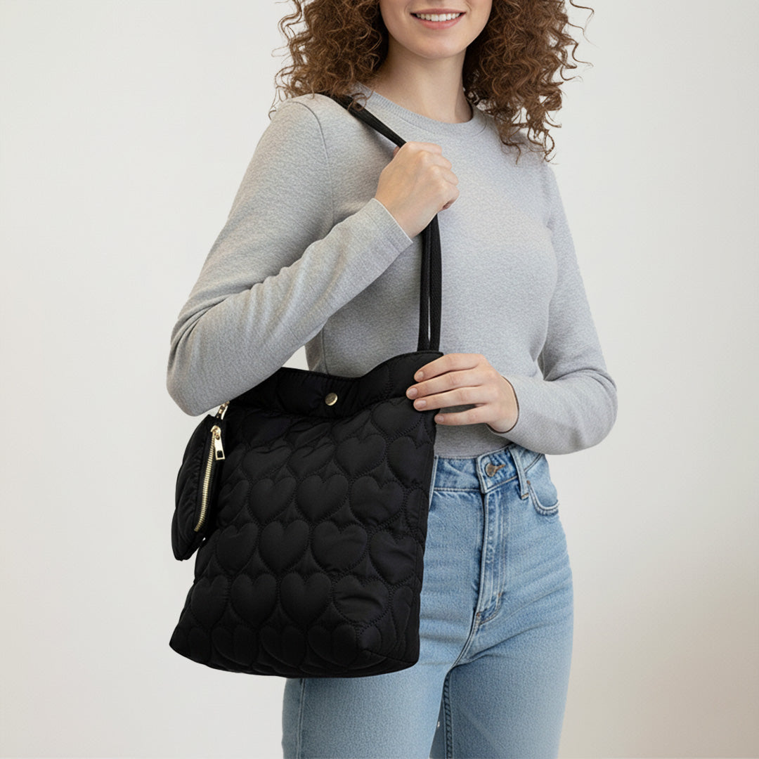 Quilted Heart Bag