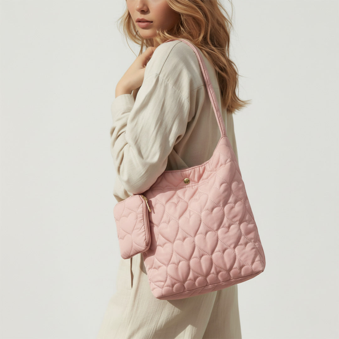 Quilted Heart Bag