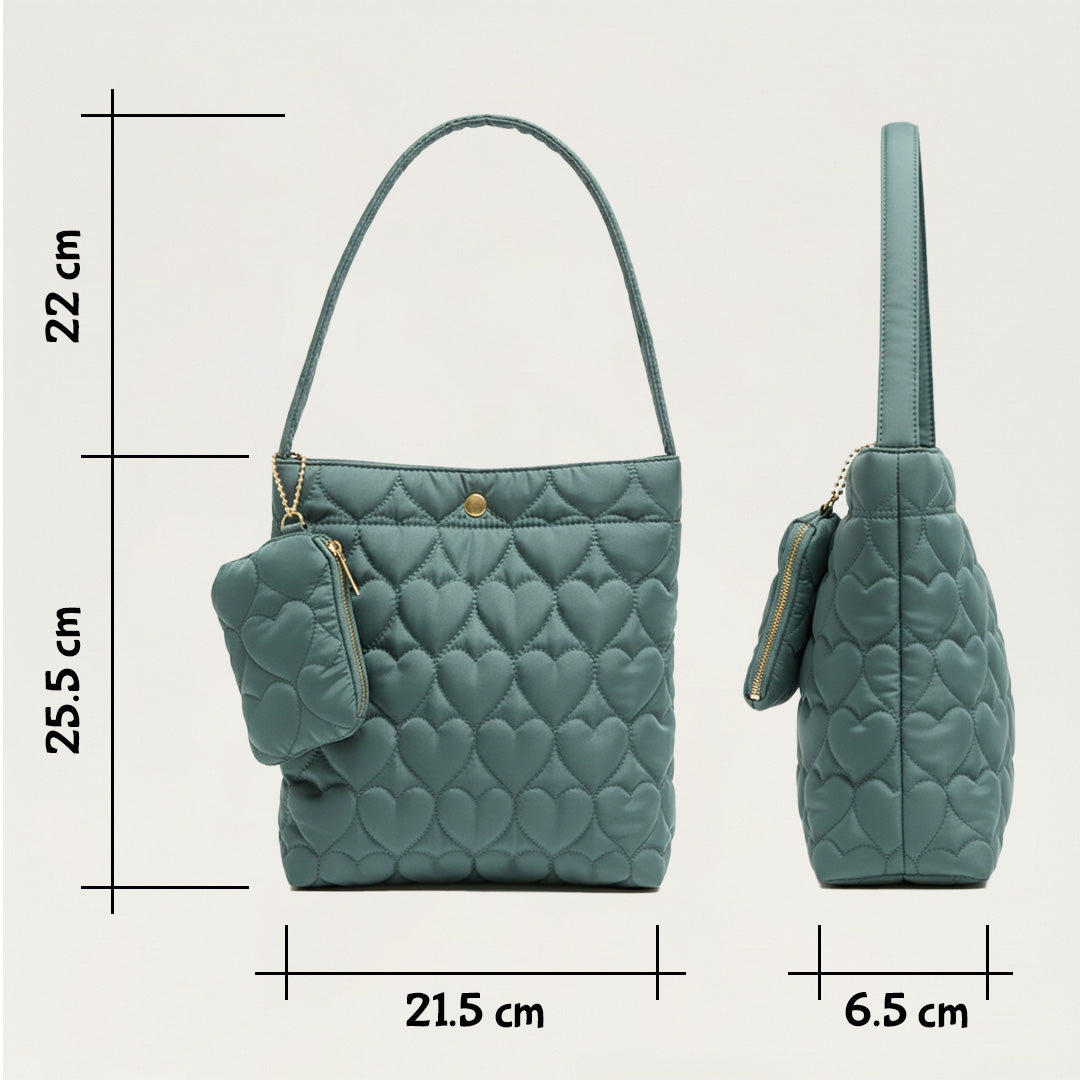 Quilted Heart Bag