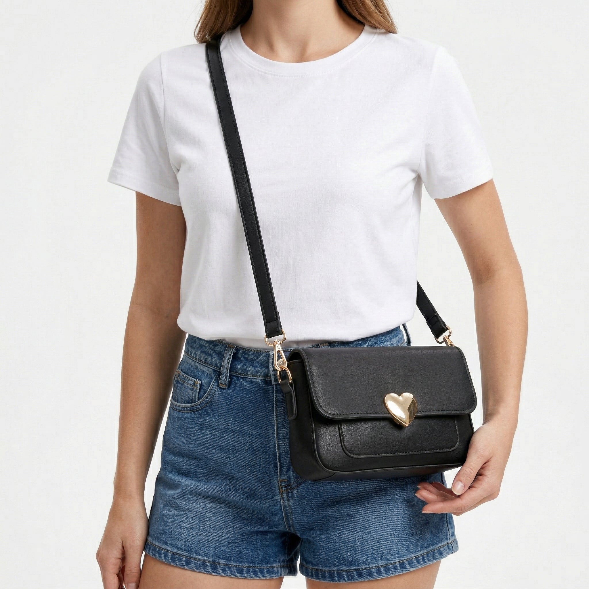 Golden Heart Crossbody