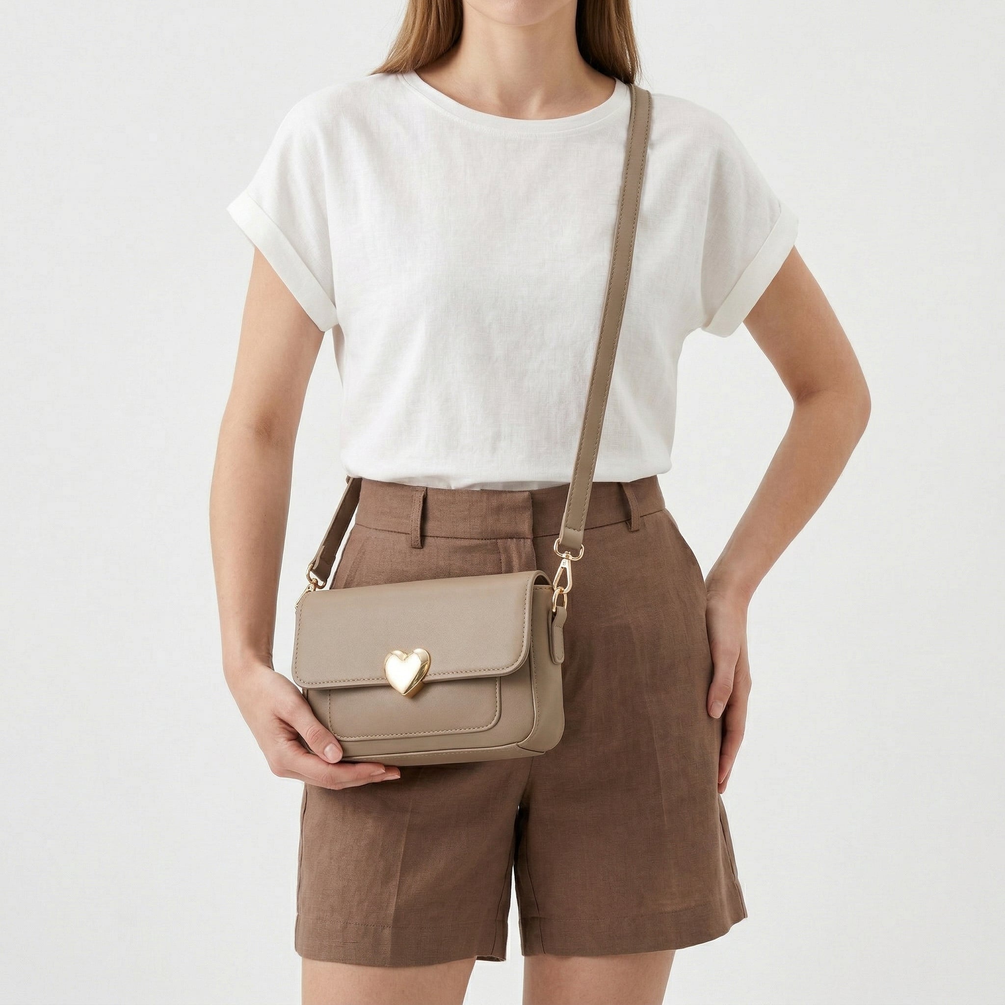 Golden Heart Crossbody