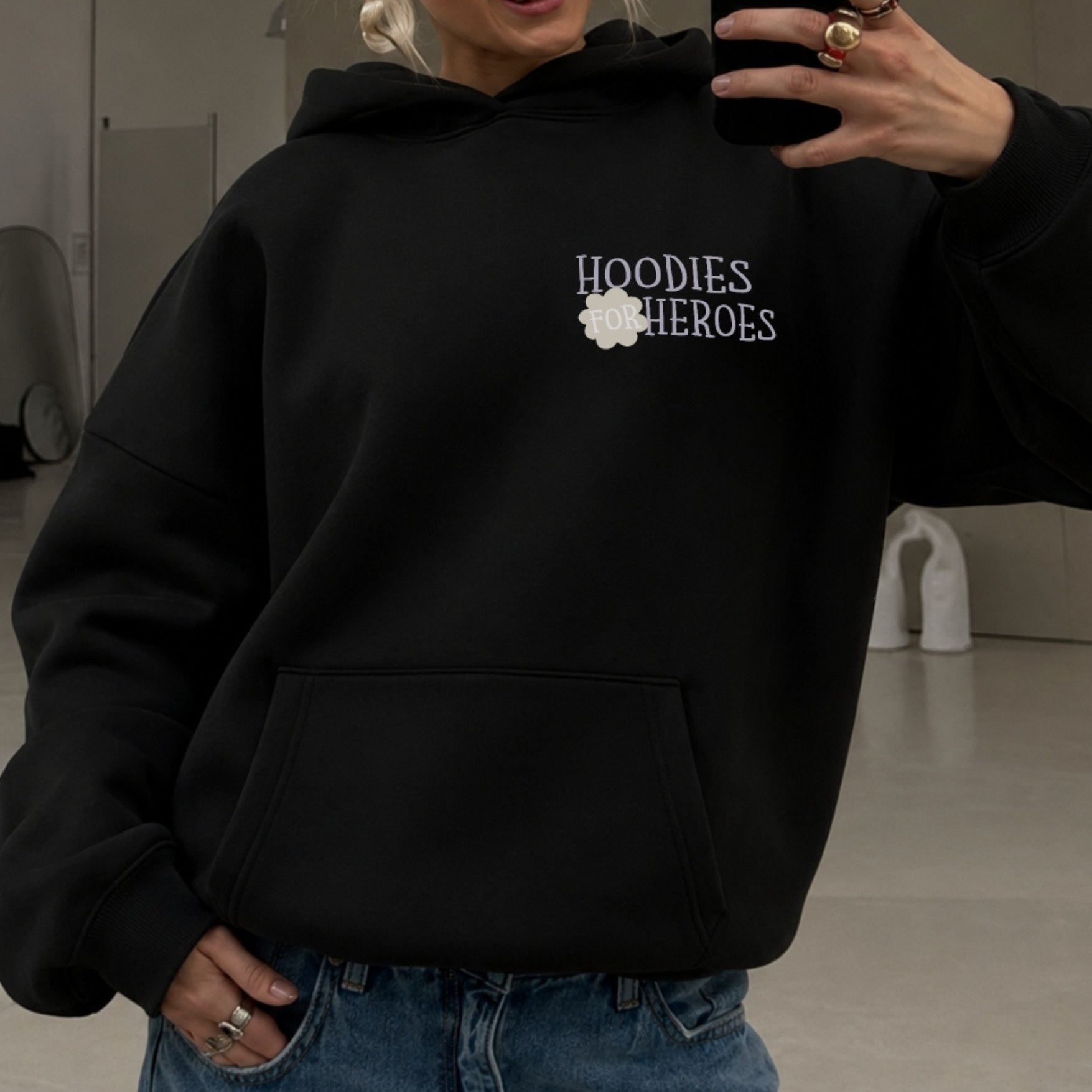 Damn Resilient Hoodie - Black Front