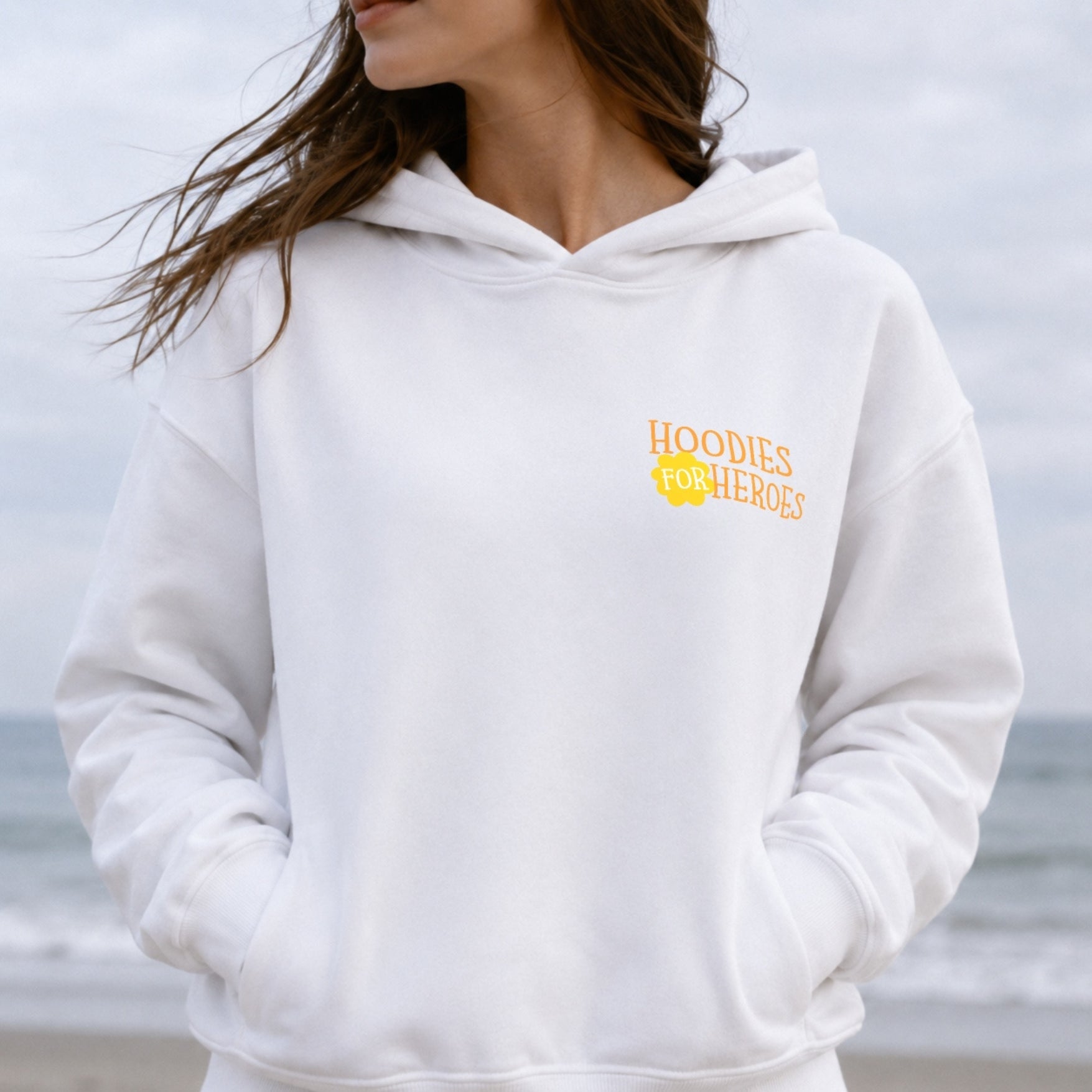 Damn Resilient Hoodie - White Front