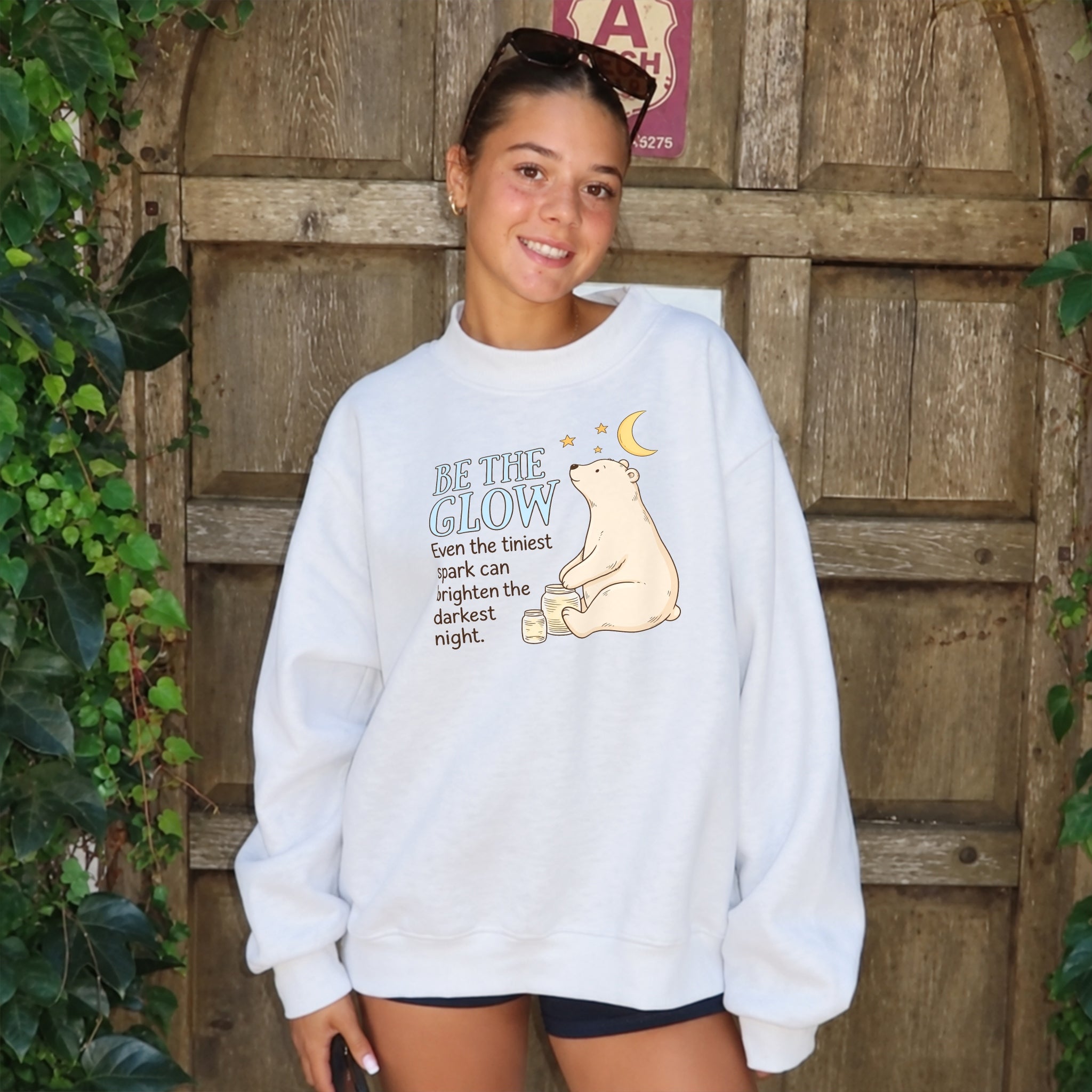Be The Glow Sweater - White
