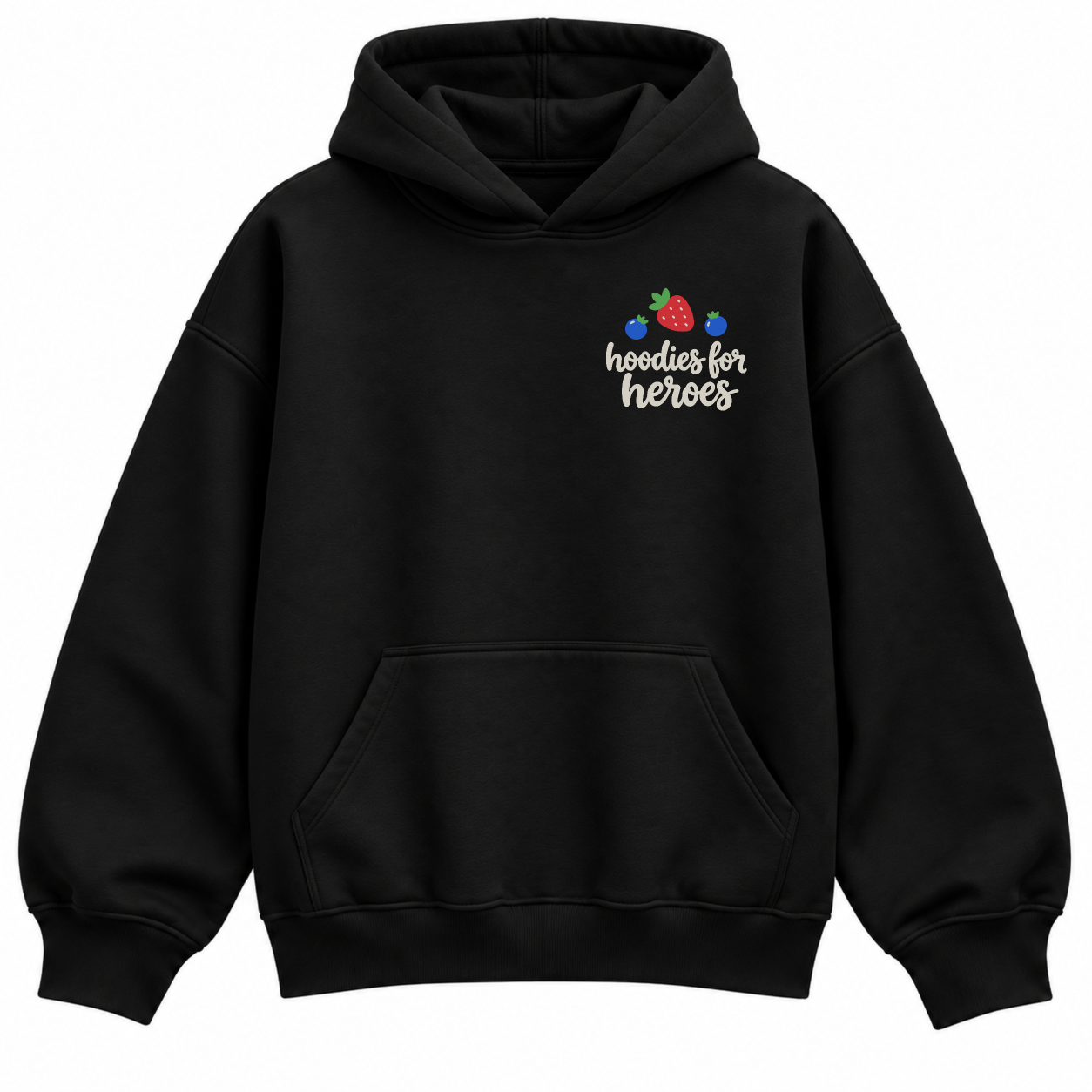 Berry Important Hoodie - Black