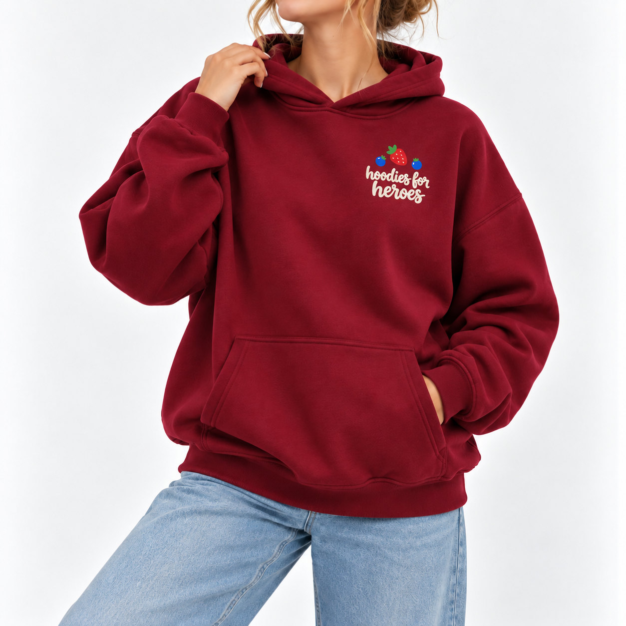 Berry Important Hoodie - Burgundy