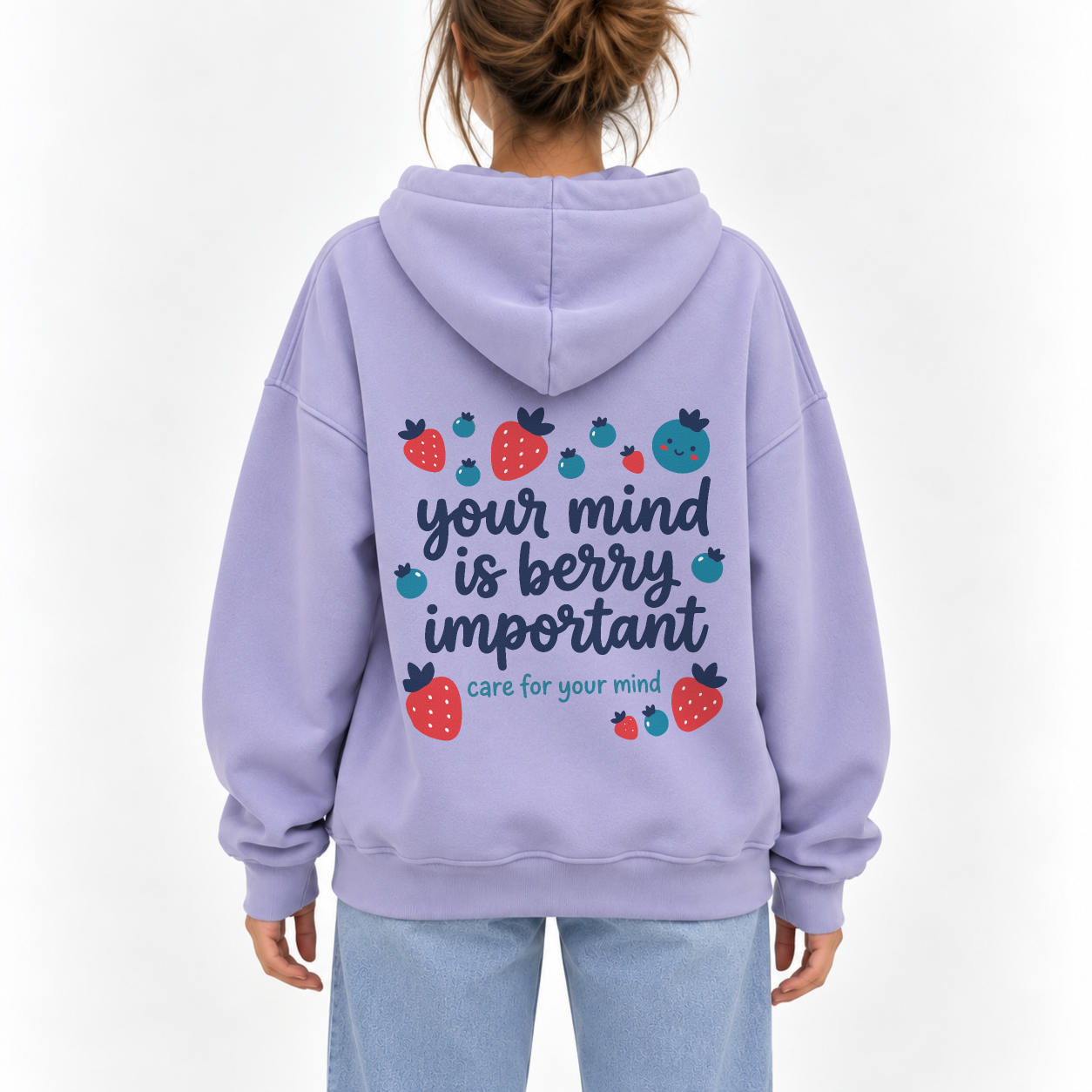 Berry Important Hoodie - Lilac