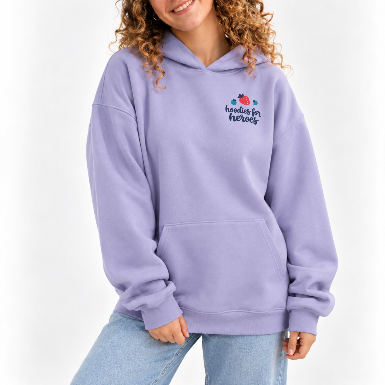 Berry Important Hoodie - Lilac