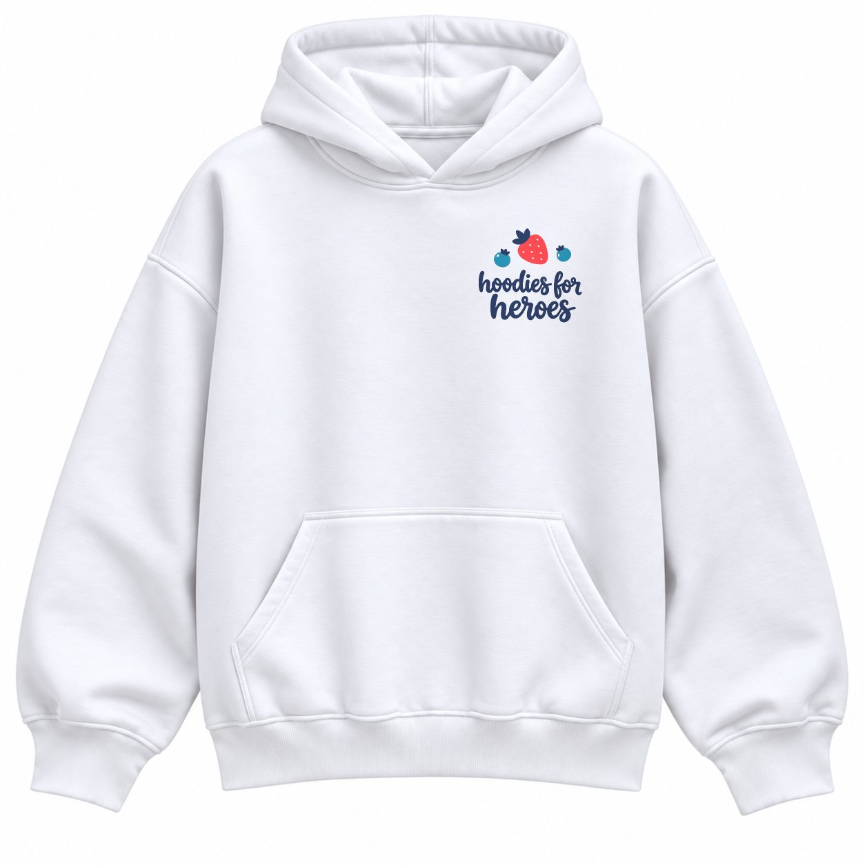 Berry Important Hoodie - White