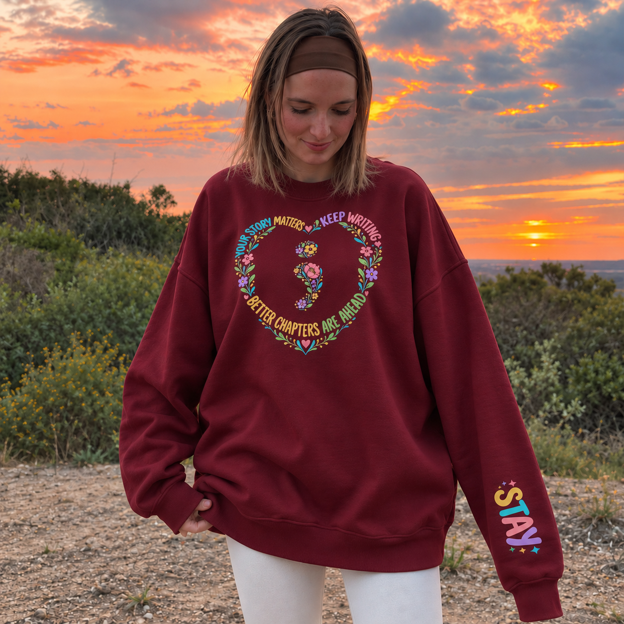 Better Chapters Sweater - Burgundy