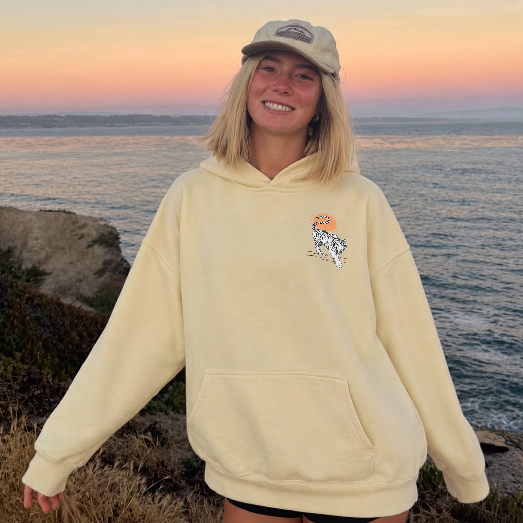 Dear Person Tiger Hoodie - Warm Sand