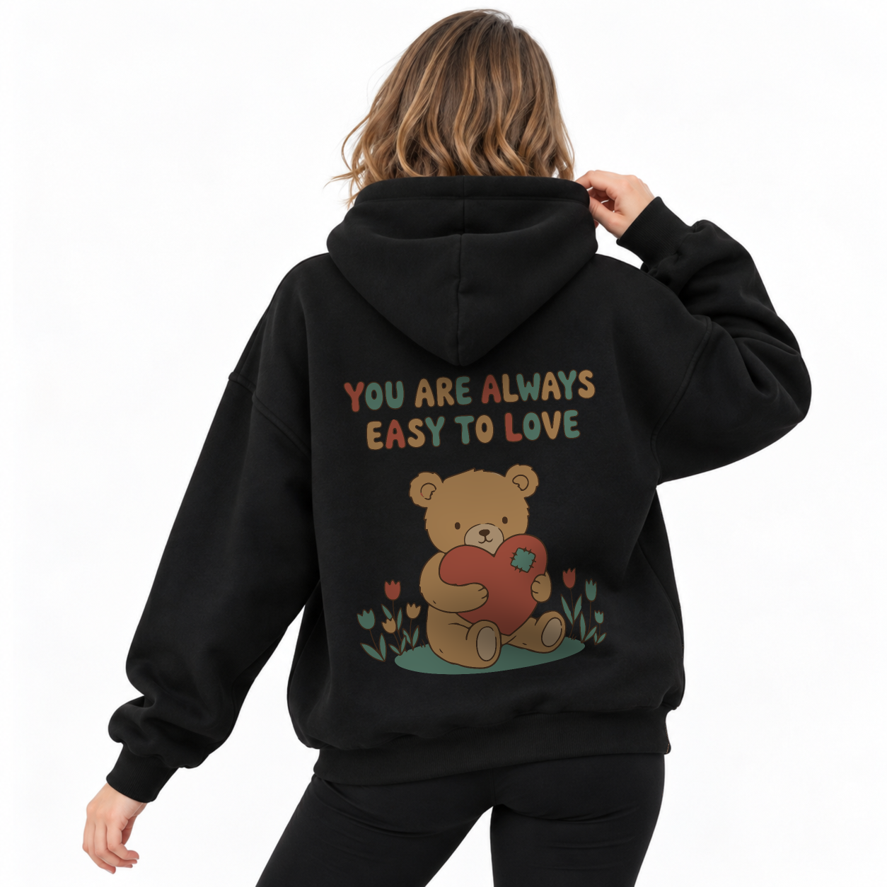 Easy To Love Hoodie - Black