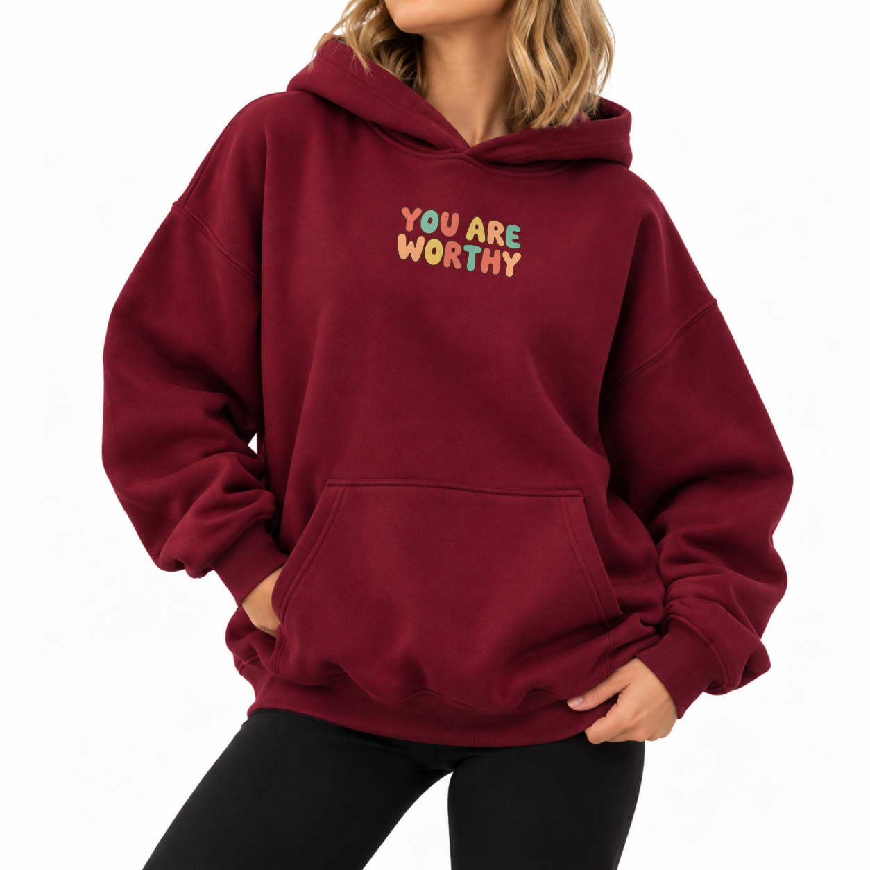 Easy To Love Hoodie - Burgundy