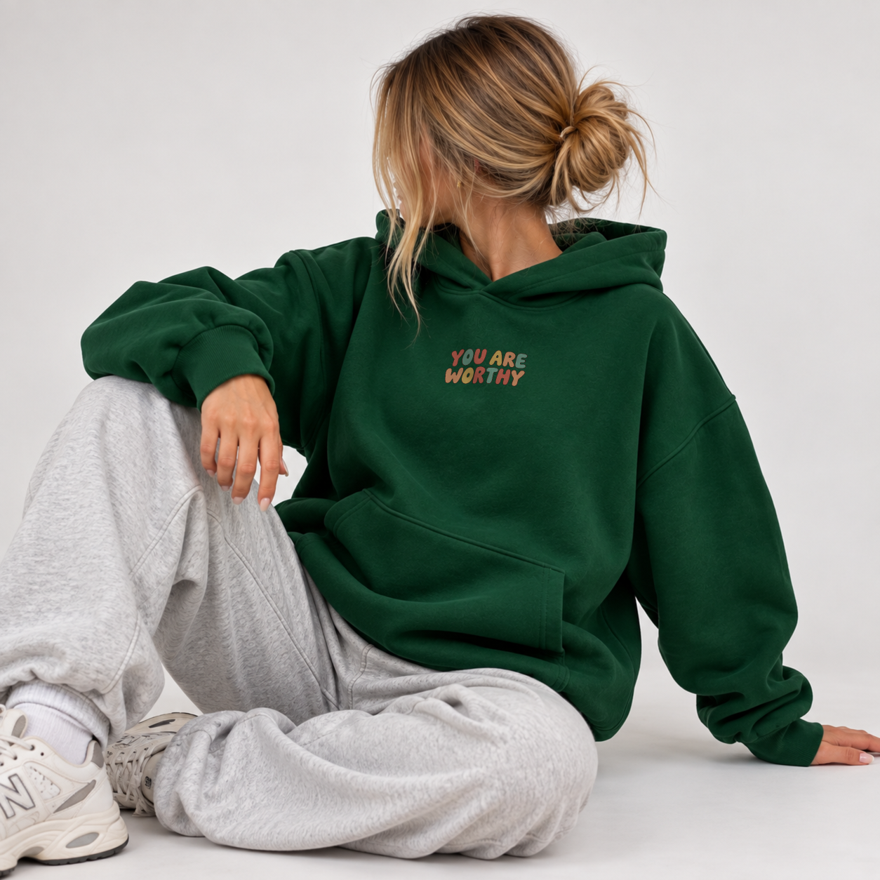 Easy To Love Hoodie - Forest Green