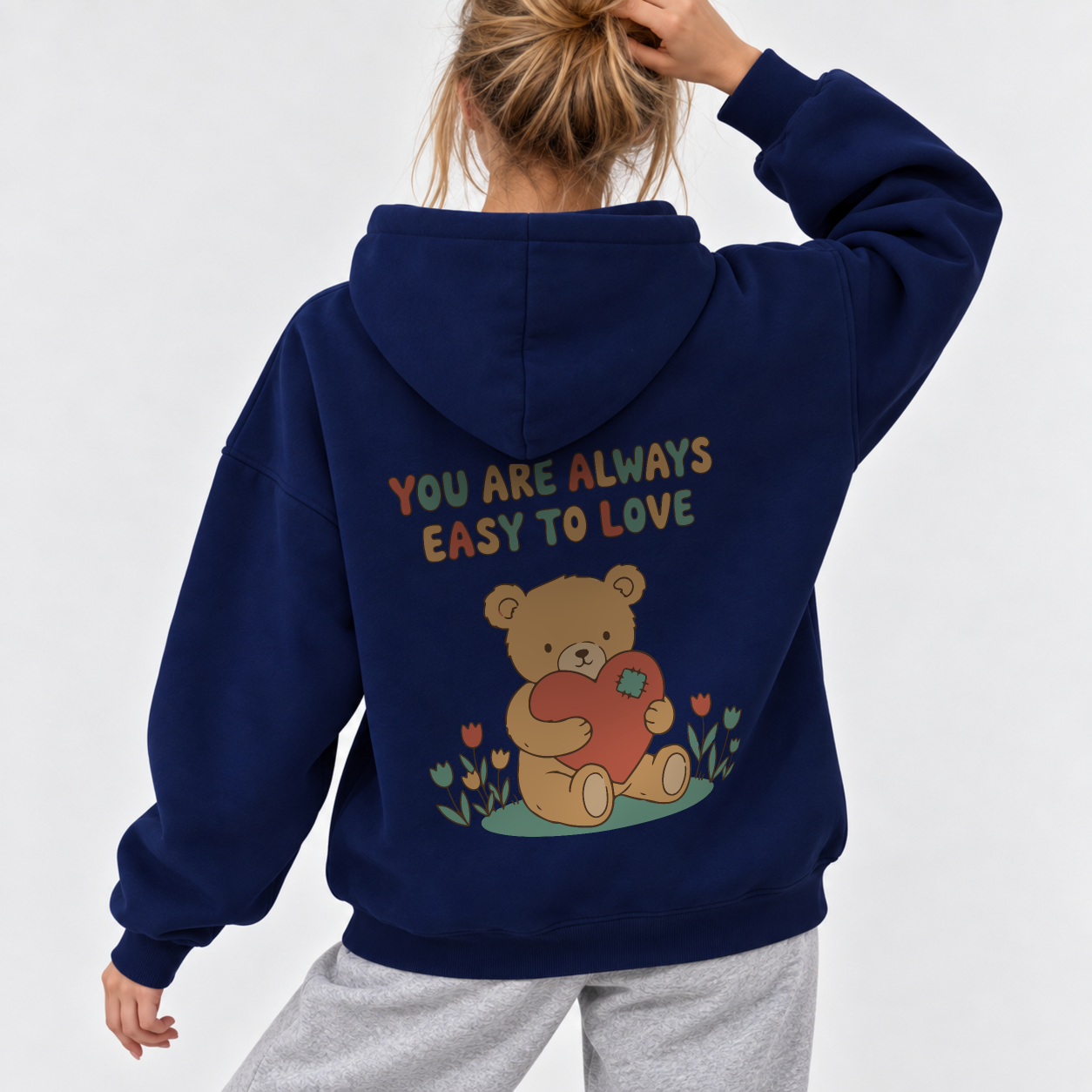 Easy To Love Hoodie - Navy
