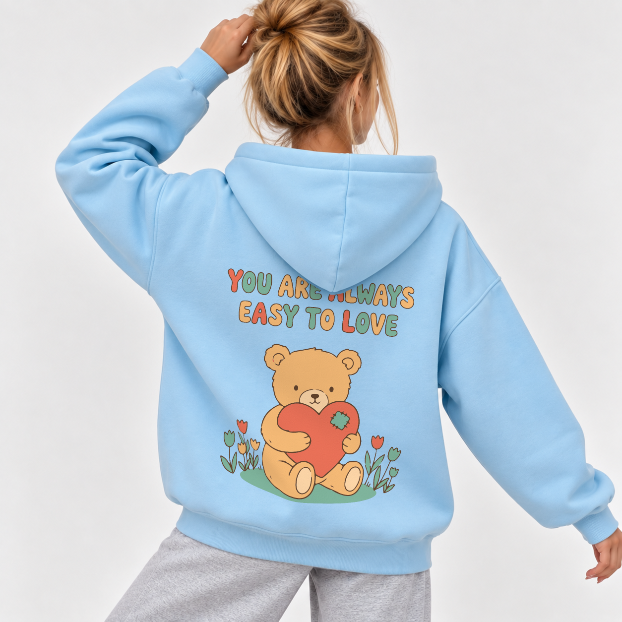 Easy To Love Hoodie - Sky Blue