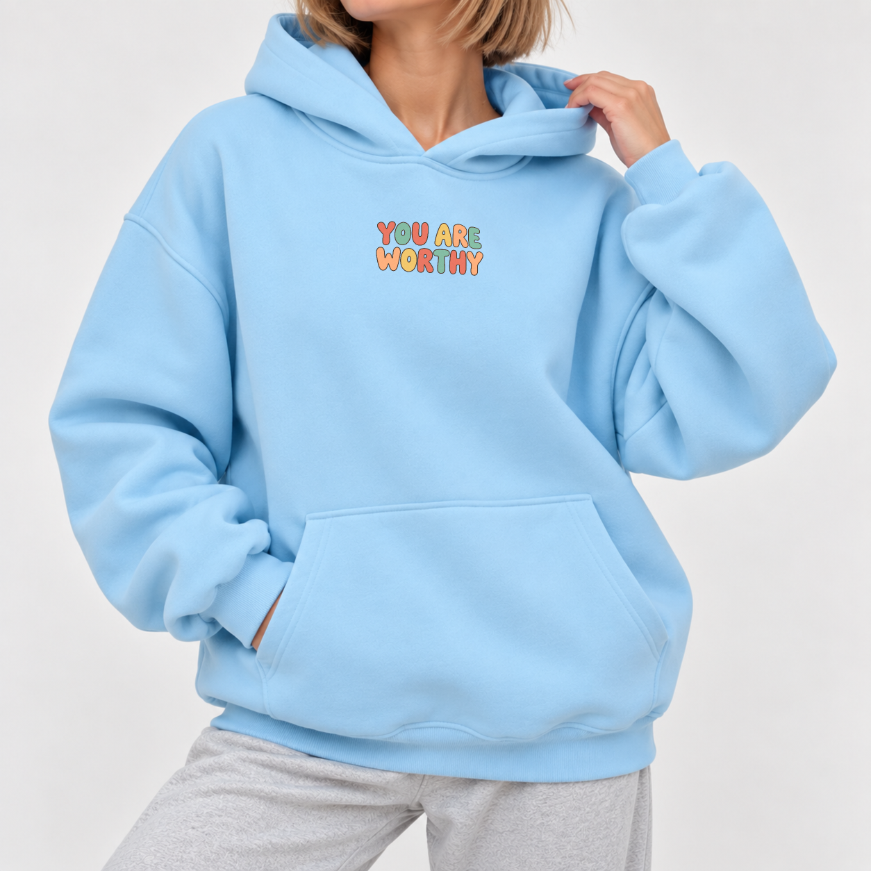 Easy To Love Hoodie - Sky Blue