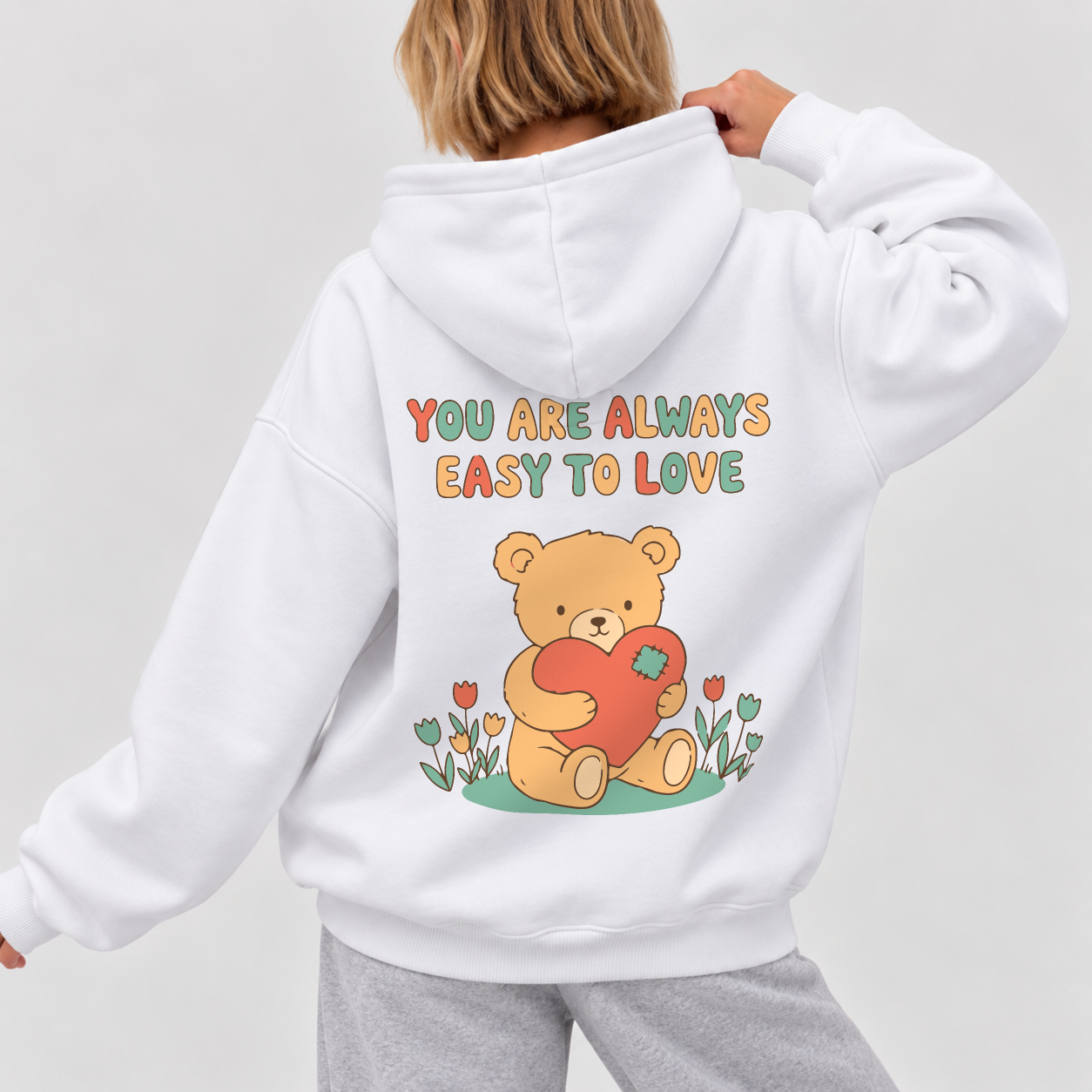 Easy To Love Hoodie - White