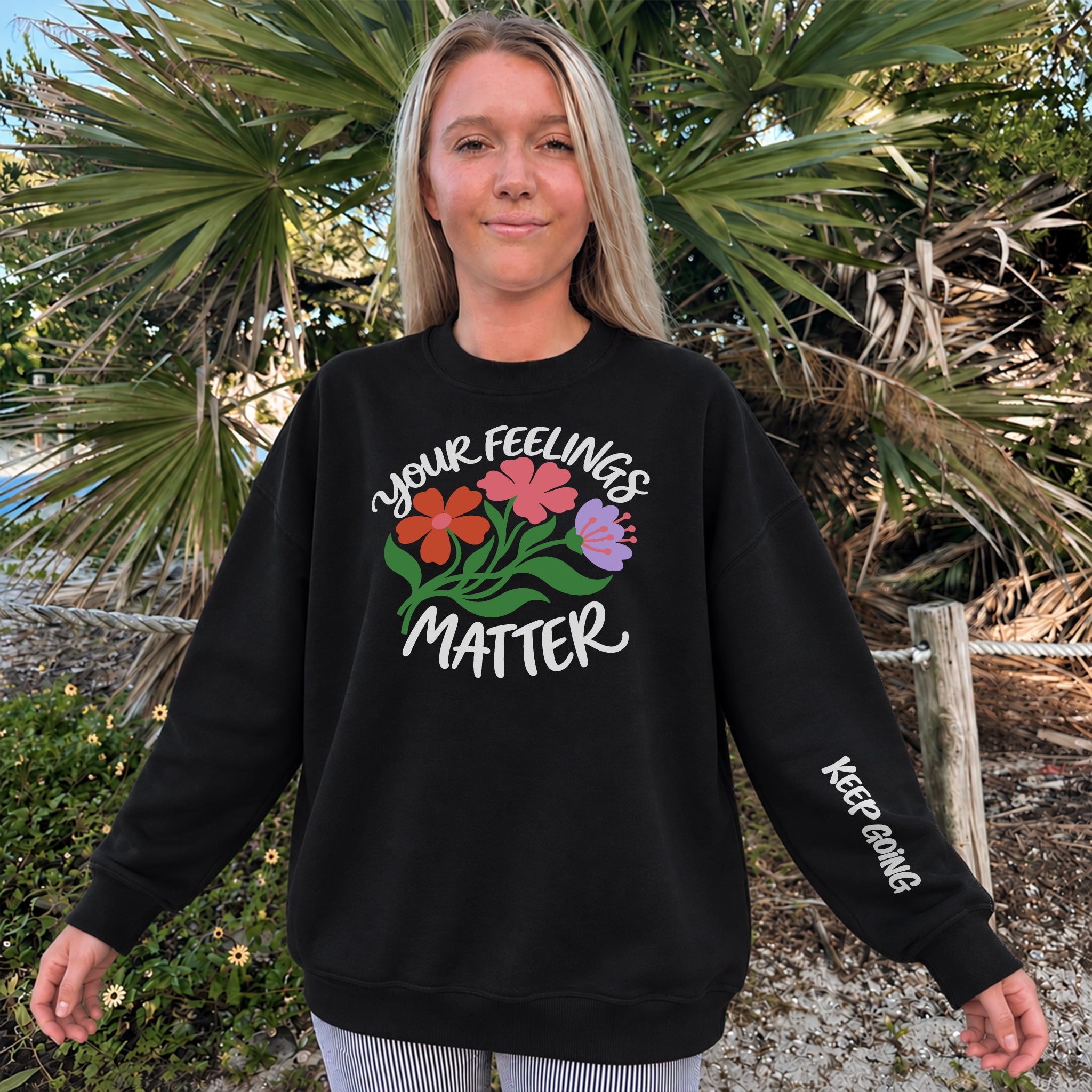 Feelings Matter Sweater - Black