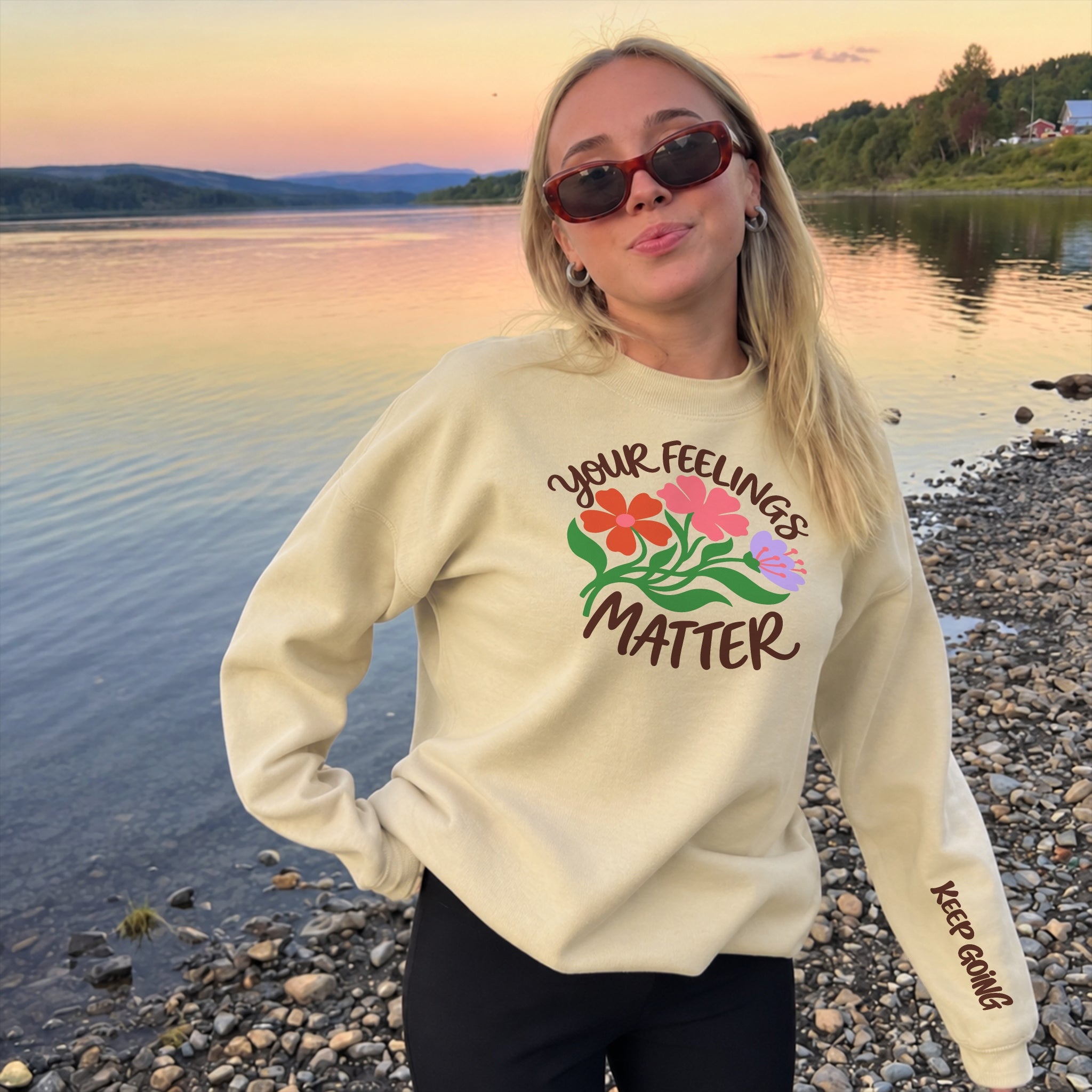 Feelings Matter Sweater - Warm Sand