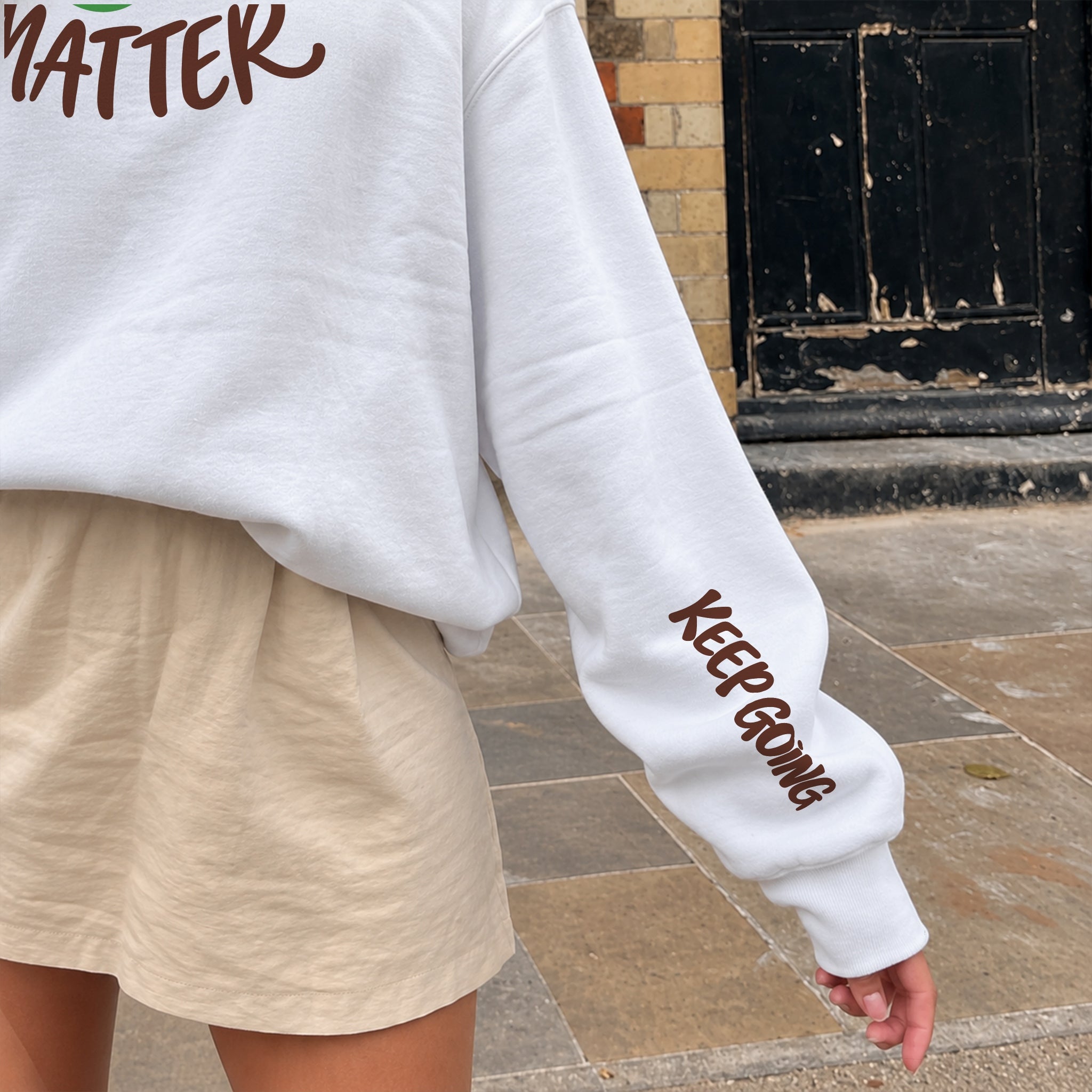 Feelings Matter Sweater - White