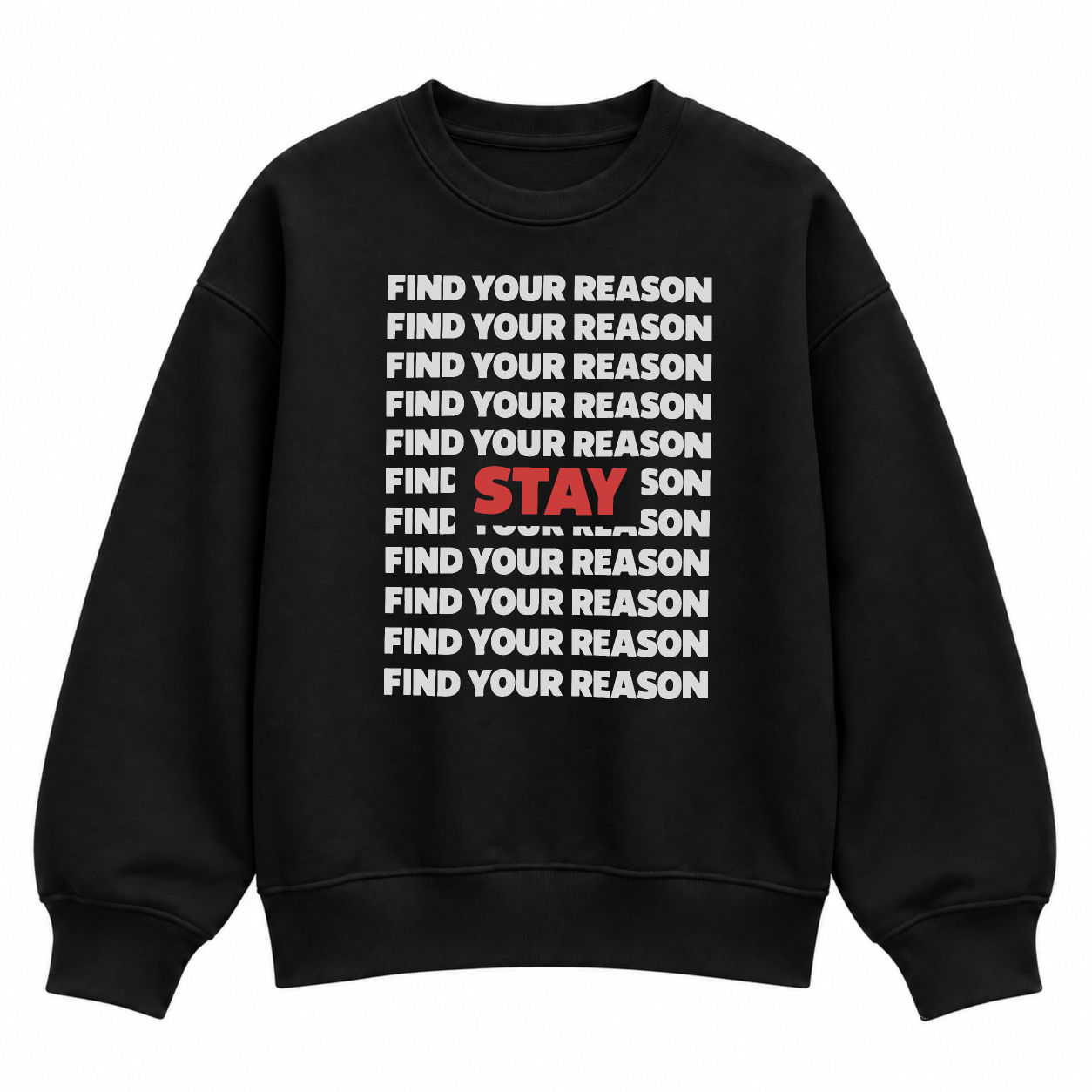 Find Your Reason Sweater - Black