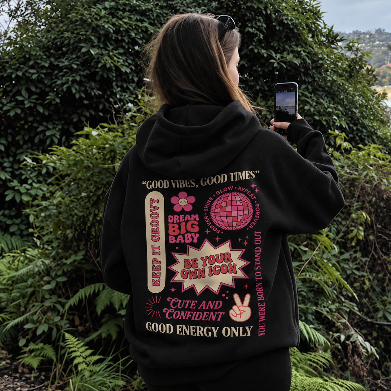 Good Energy Only Hoodie - Black