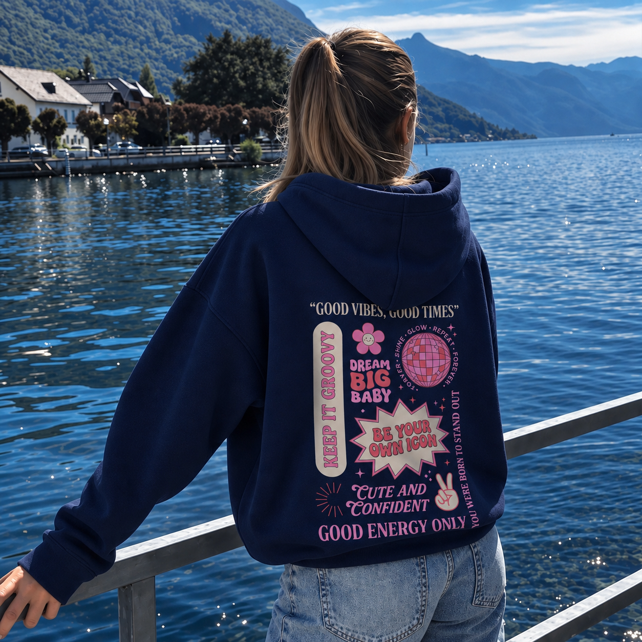 Good Energy Only Hoodie - Navy