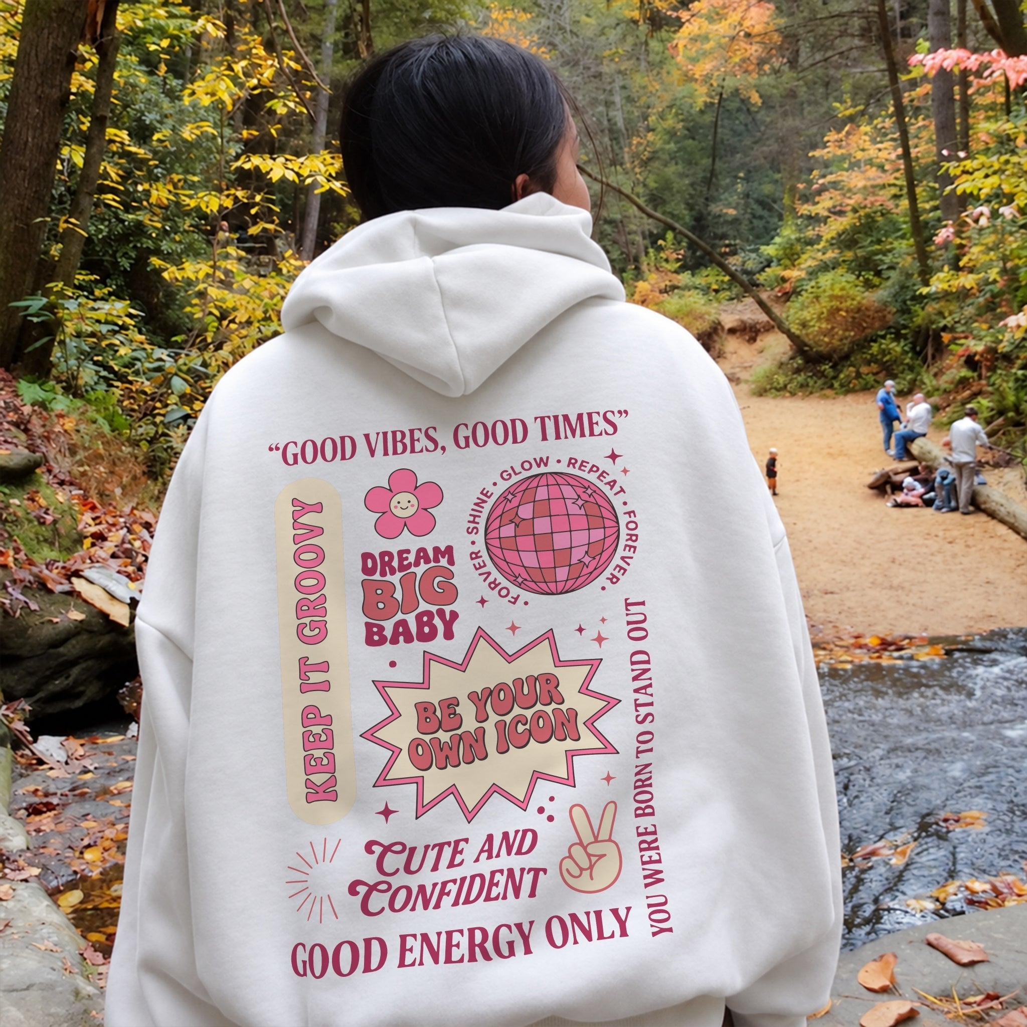Good Energy Only Hoodie - White