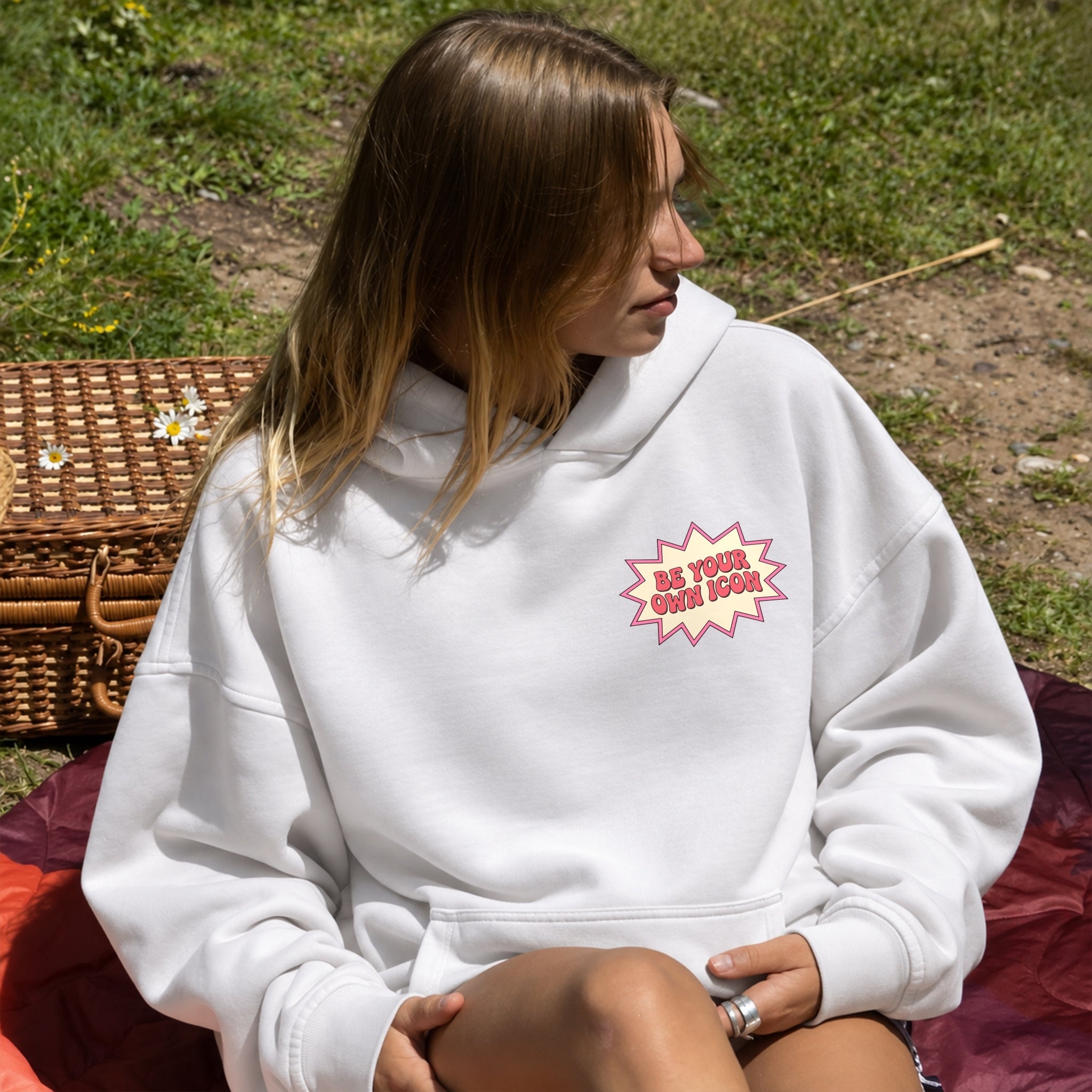 Good Energy Only Hoodie - White