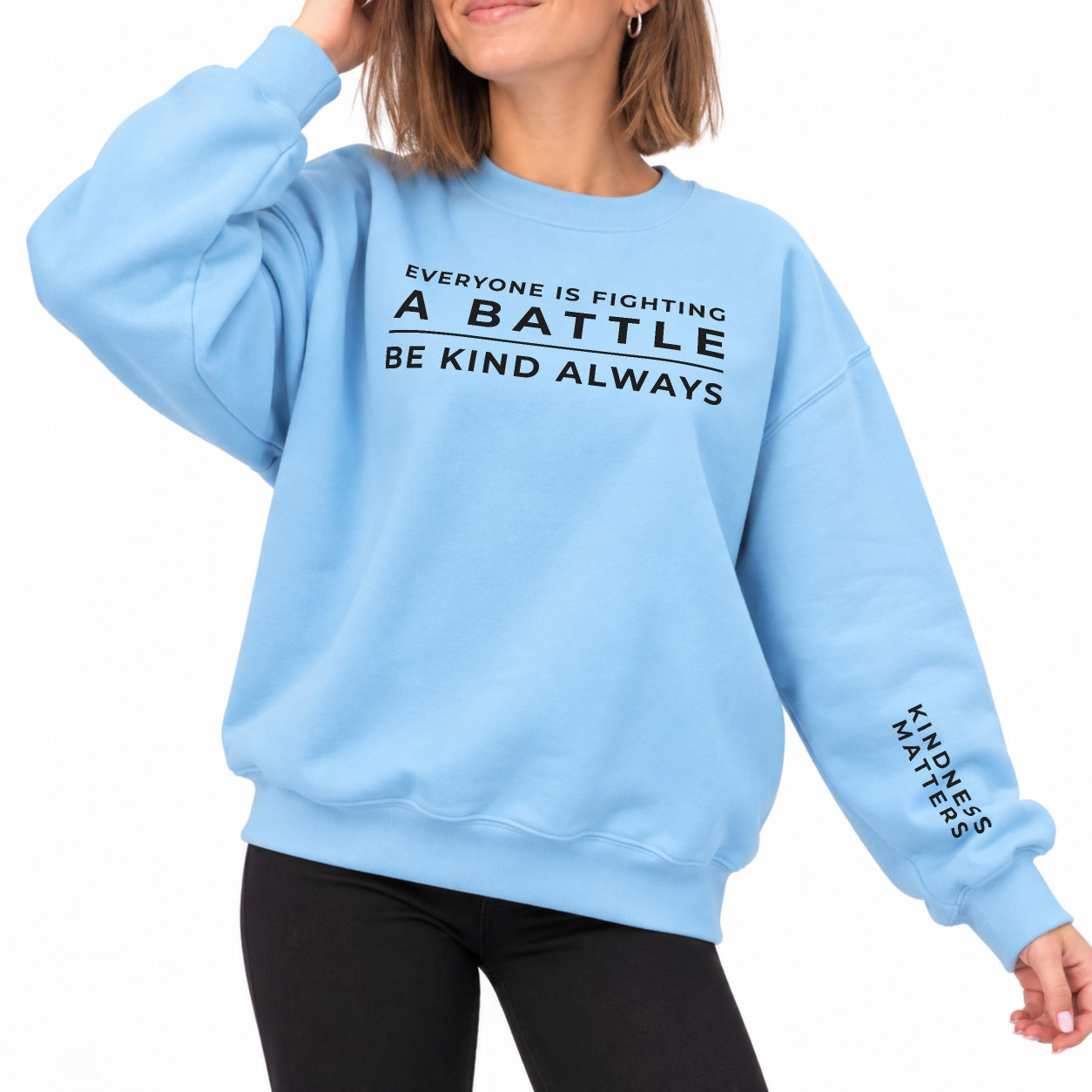 Hidden Battles Sweater - Sky Blue