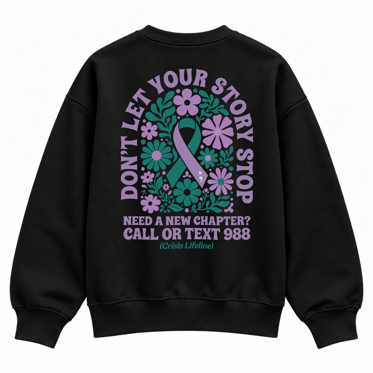 Keep Writing Sweater - Black