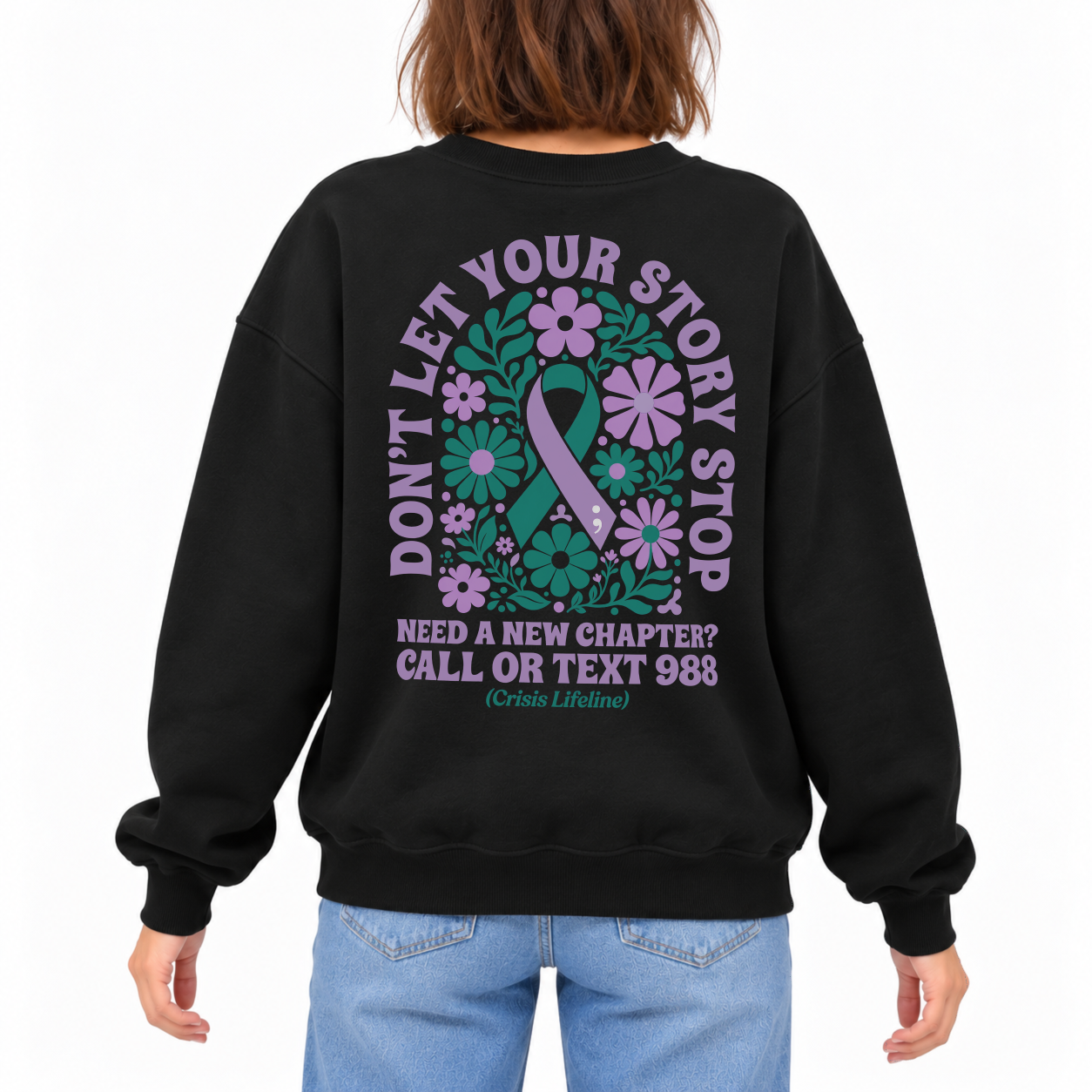 Keep Writing Sweater - Black