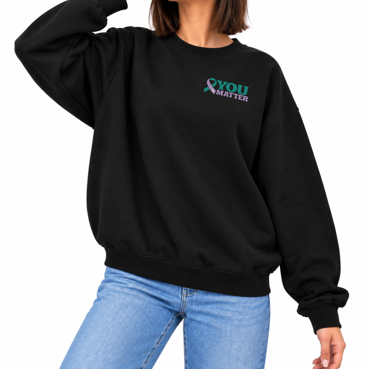 Keep Writing Sweater - Black