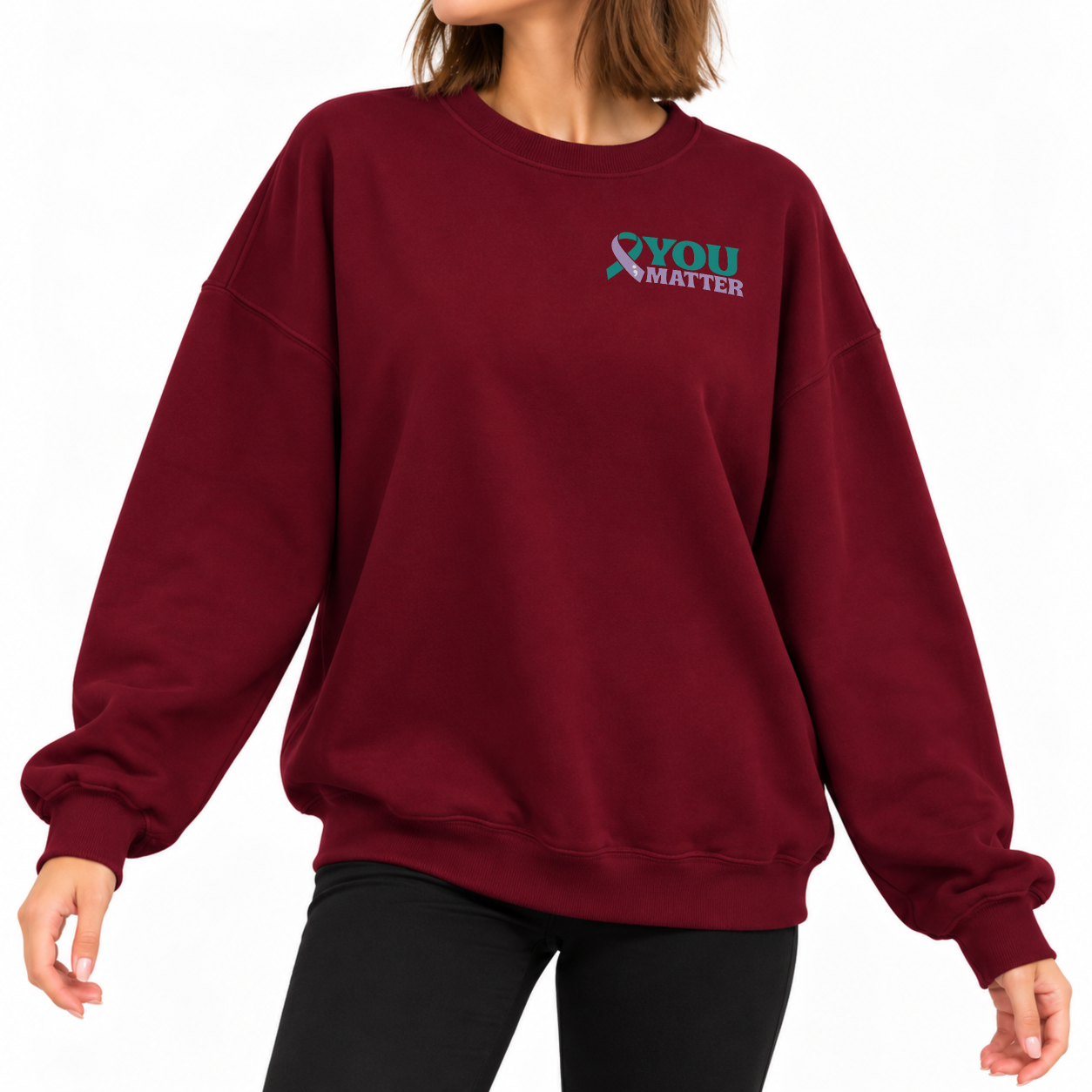 Keep Writing Sweater - Burgundy