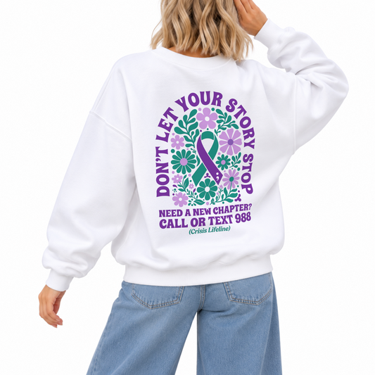 Keep Writing Sweater - White