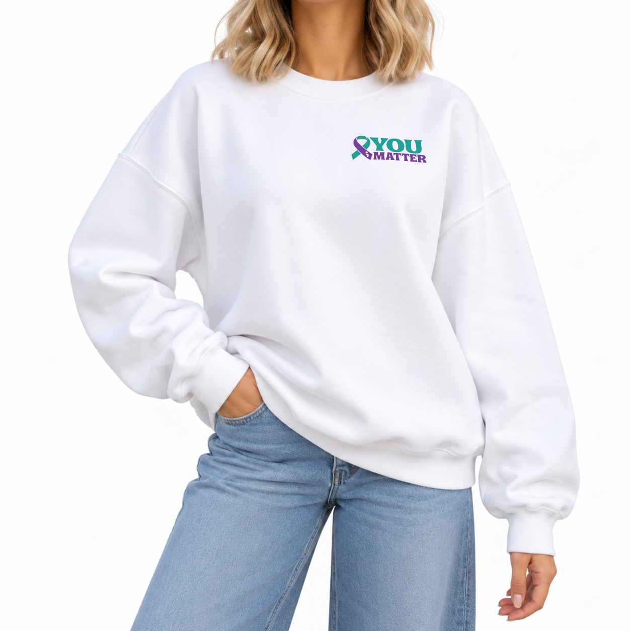 Keep Writing Sweater - White