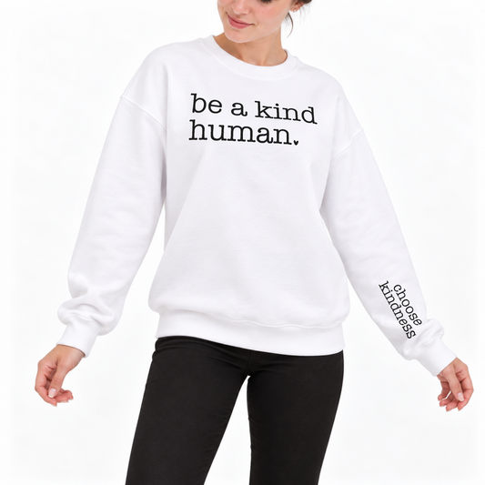 Kind Human Sweater - White