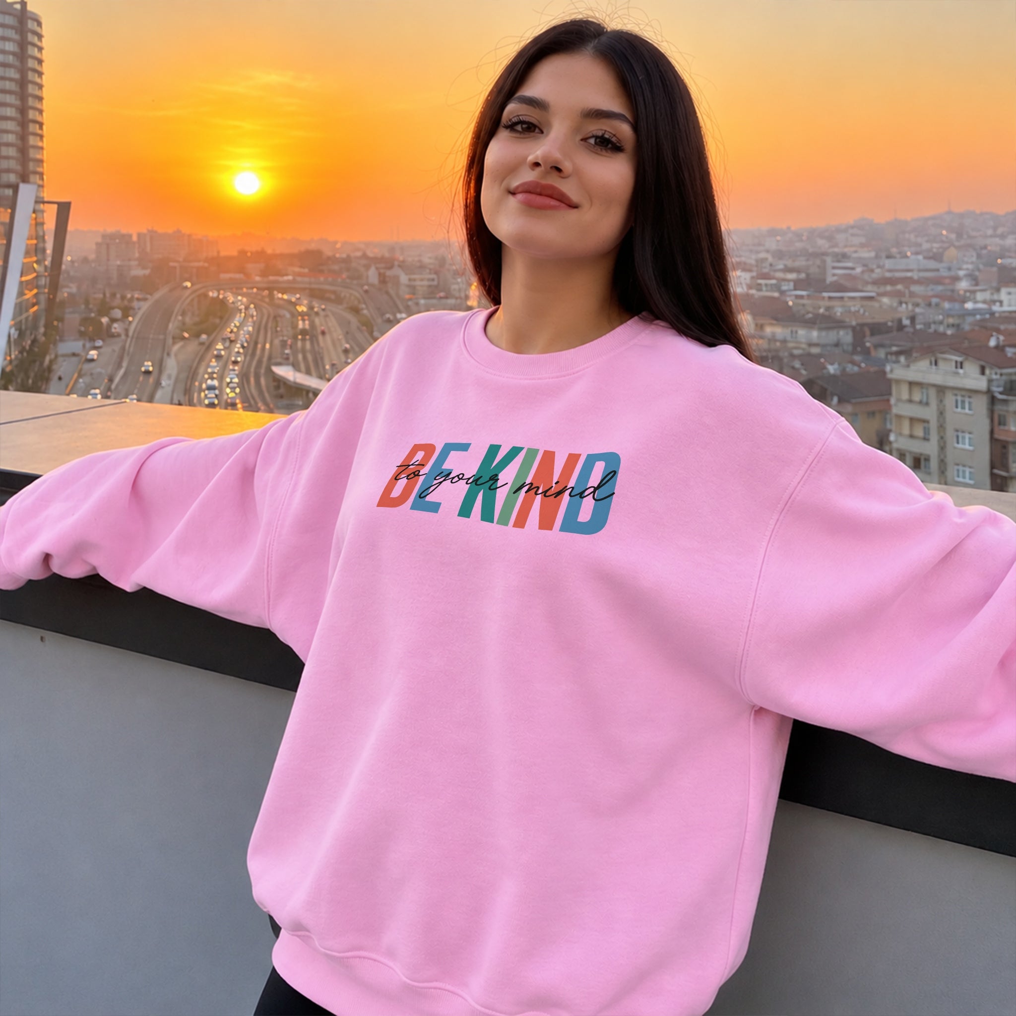 Kind Mind Sweater - Bubblegum