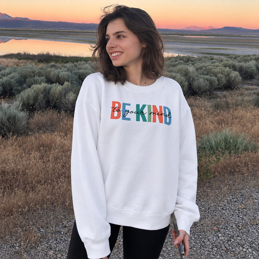 Kind Mind Sweater - White