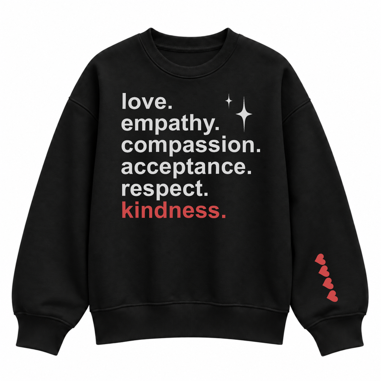 Lead With Love Sweater - Black