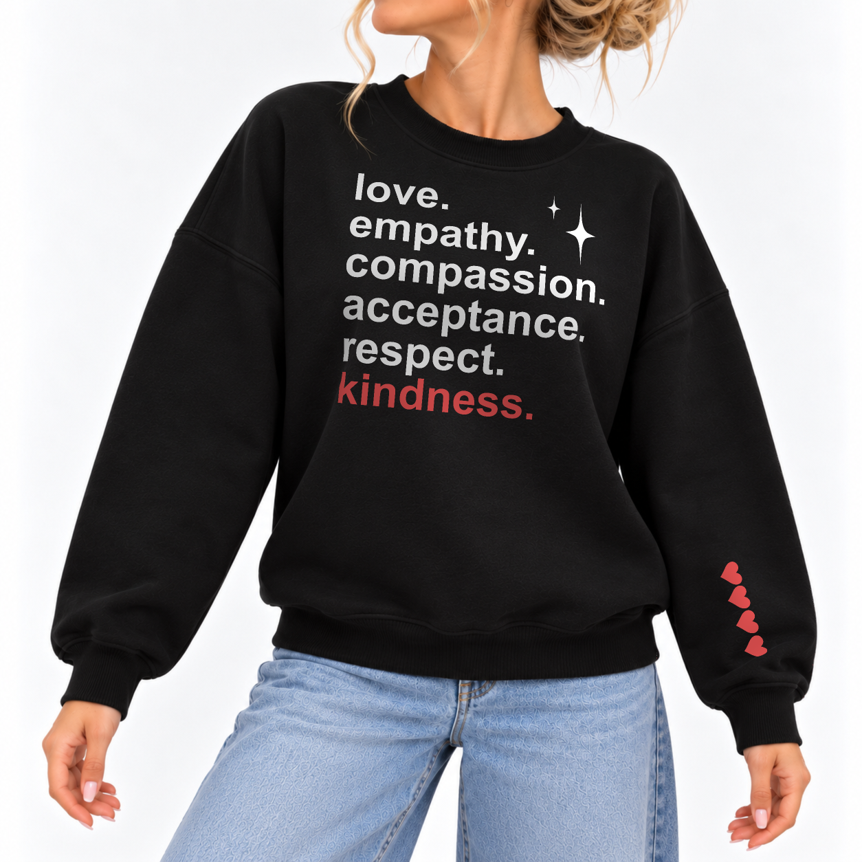 Lead With Love Sweater - Black