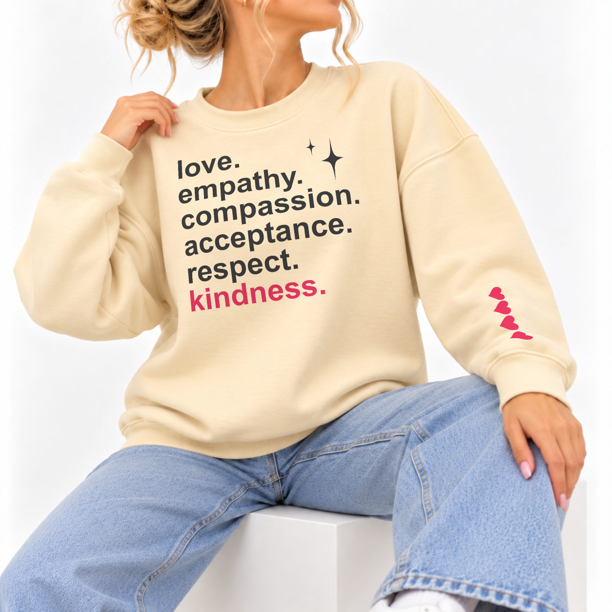 Lead With Love Sweater - Warm Sand
