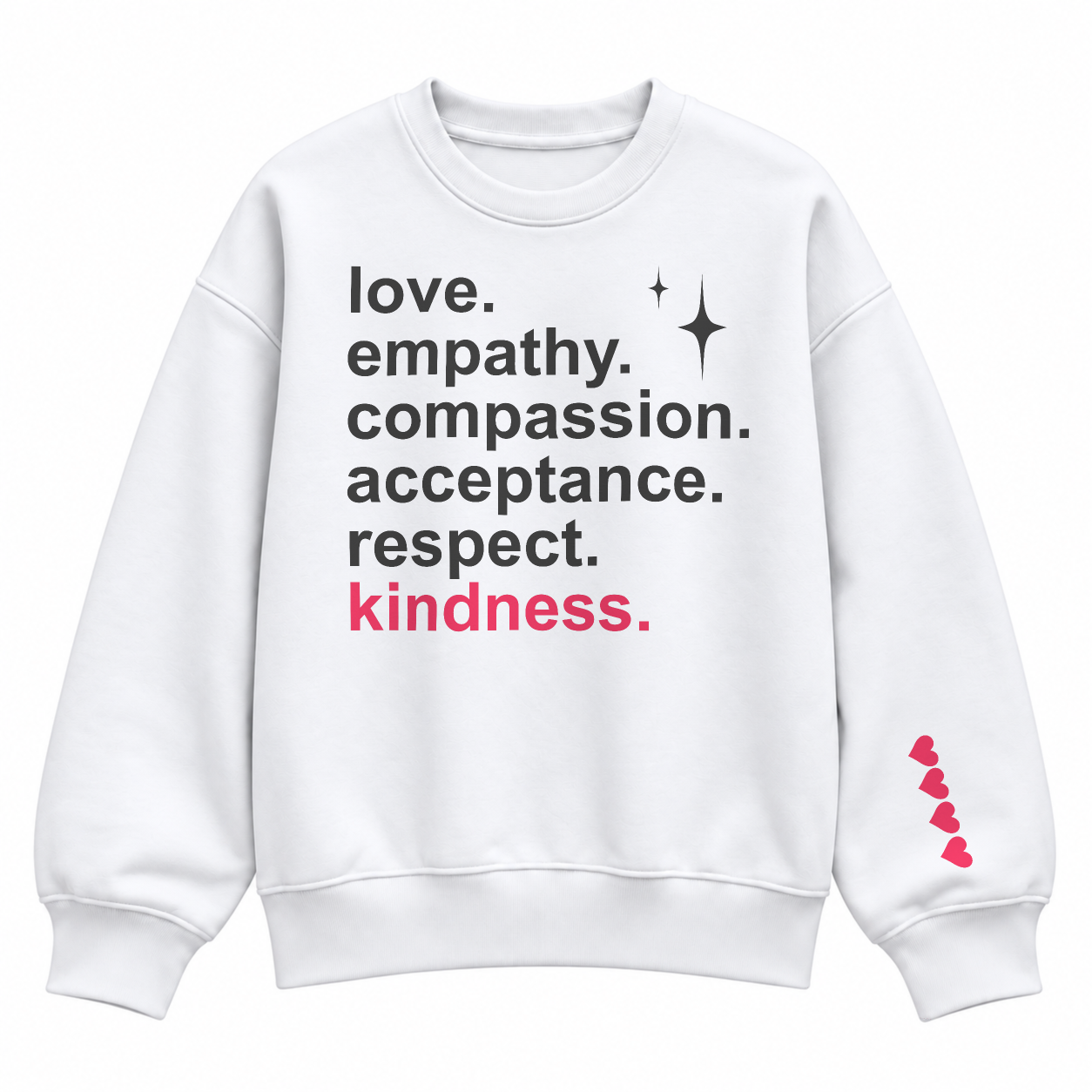 Lead With Love Sweater - White